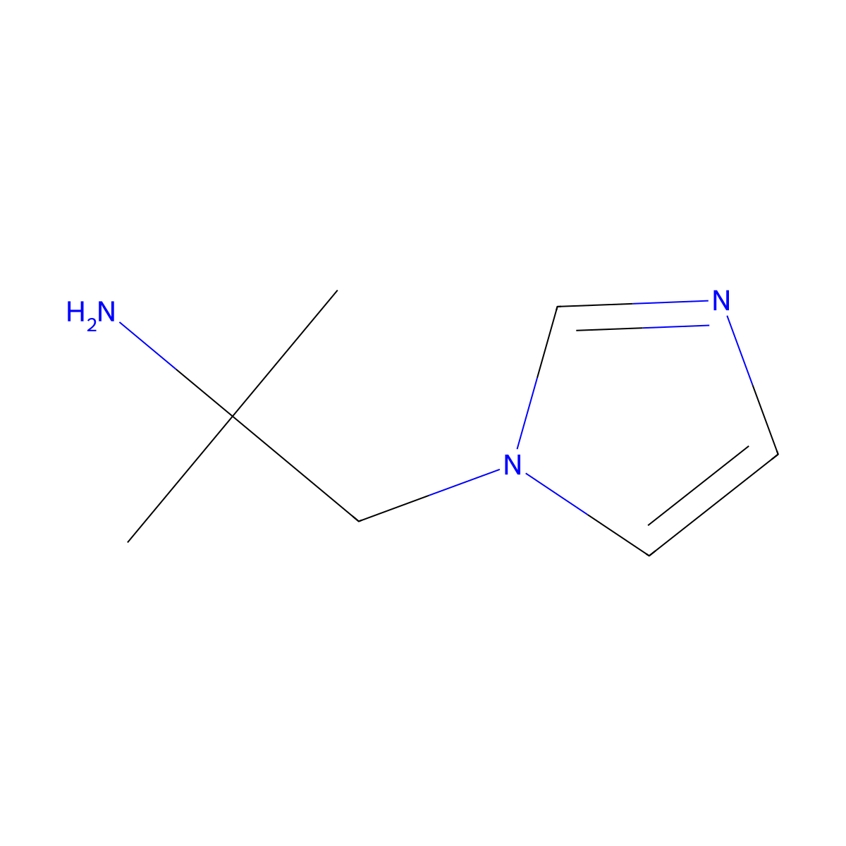 [2-(1H-imidazol-1-yl)-1,1-dimethylethyl]amine molecular structure, CAS 1265634-26-1