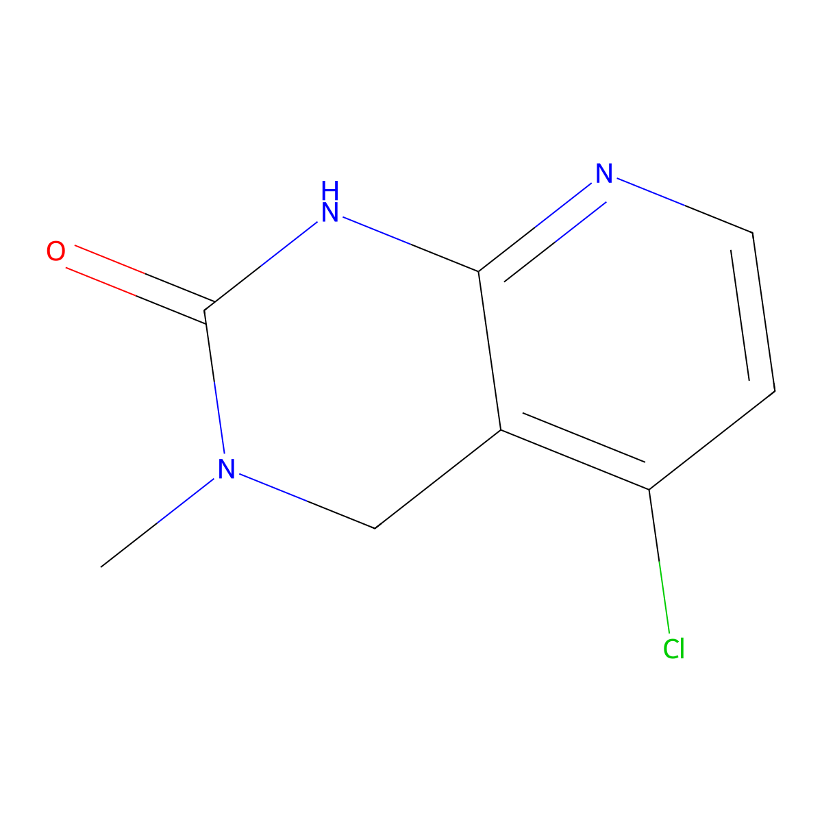 5-chloro-3-methyl-1H,2H,3H,4H-pyrido(2,3-d)pyrimidin-2-one molecular structure, CAS 1265634-91-0