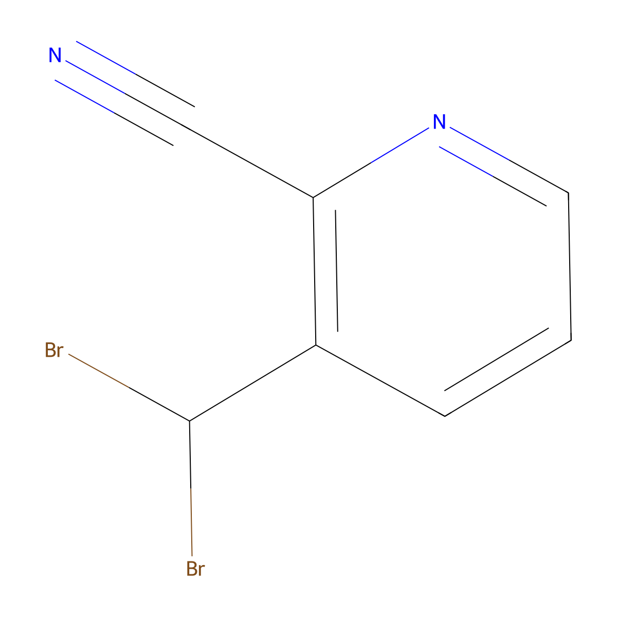 3-(Dibromomethyl)picolinonitrile molecular structure, CAS 126570-65-8