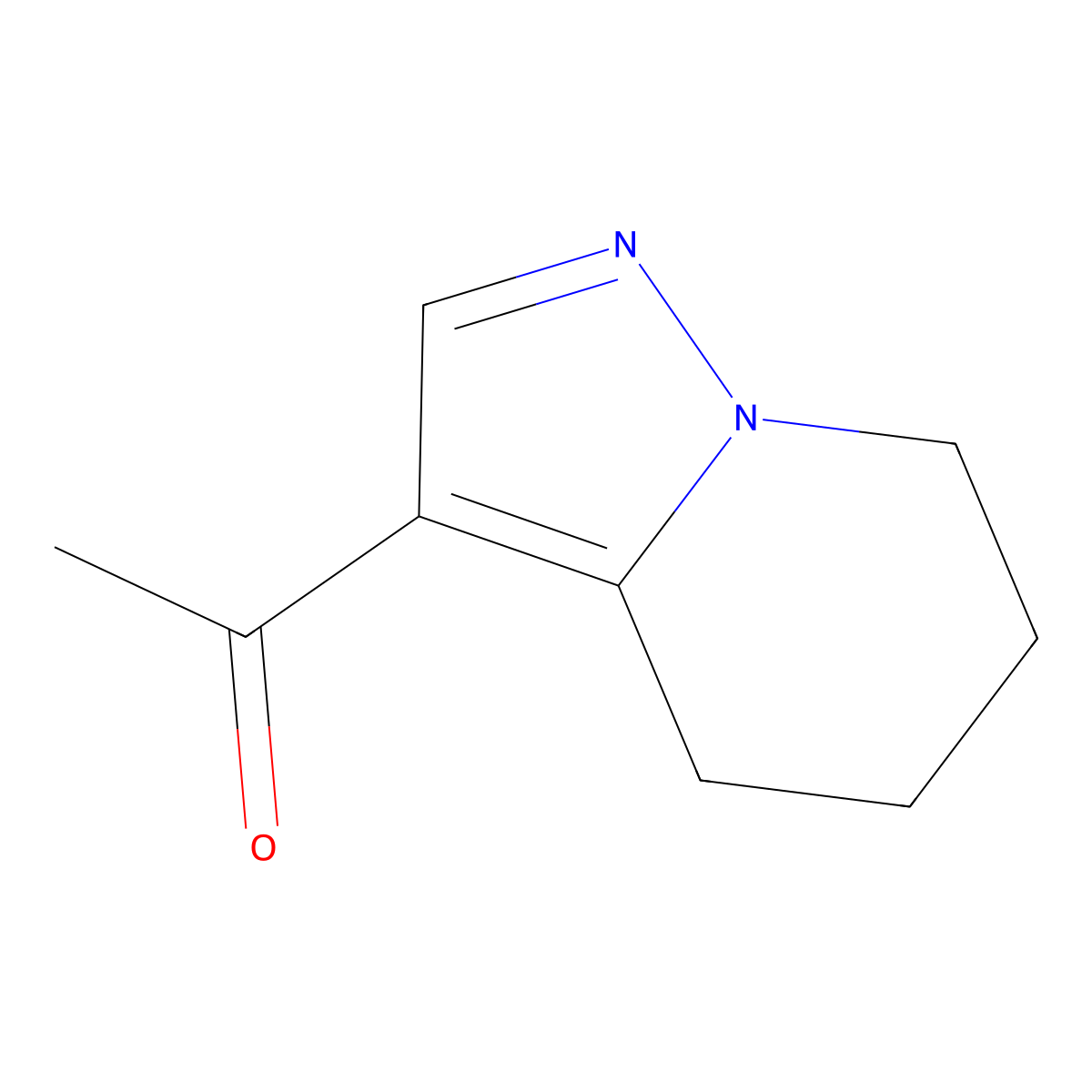 1-(4,5,6,7-Tetrahydropyrazolo[1,5-a]pyridin-3-yl)ethanone molecular structure, CAS 126571-48-0