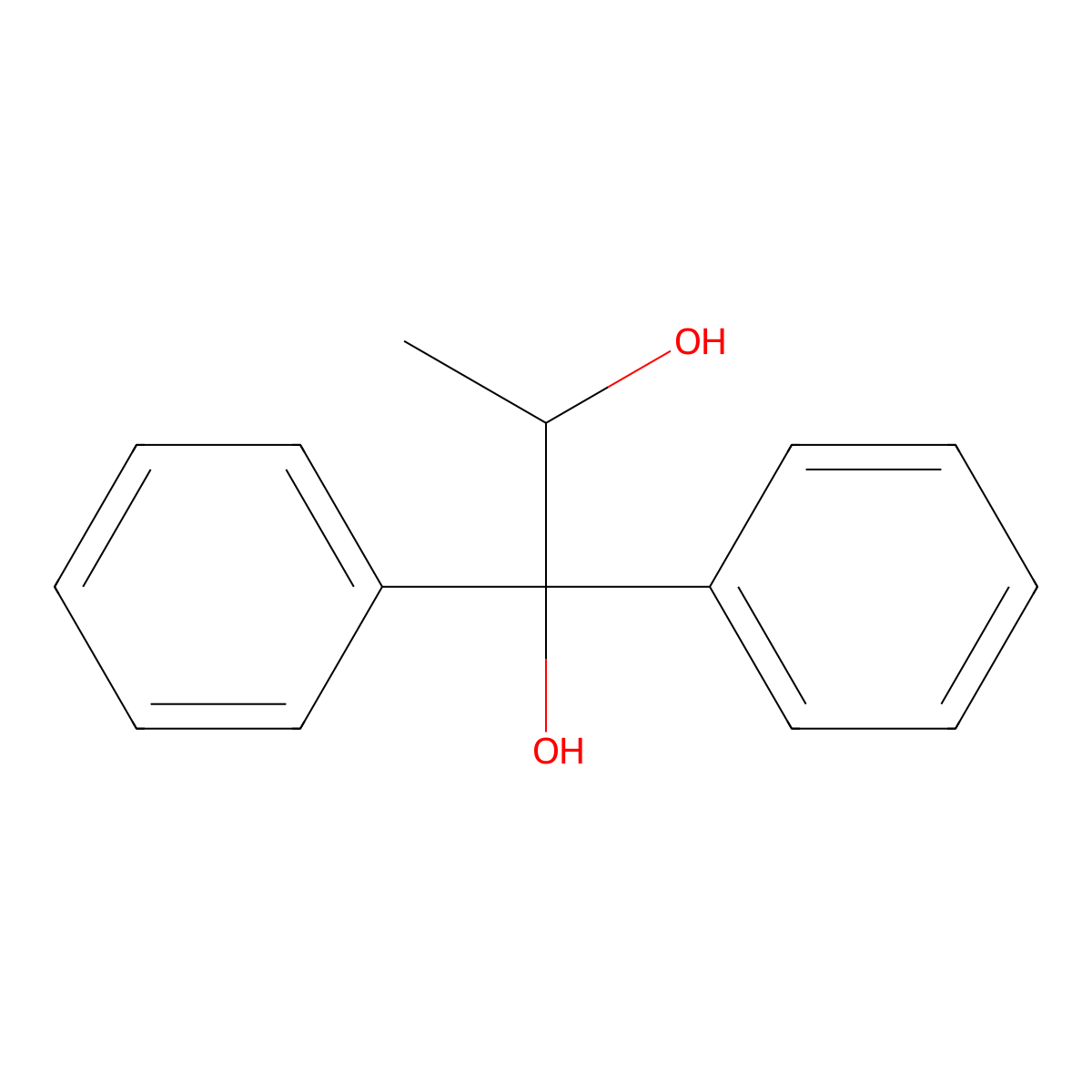 (2R)-1,1-diphenylpropane-1,2-diol molecular structure, CAS 126577-48-8