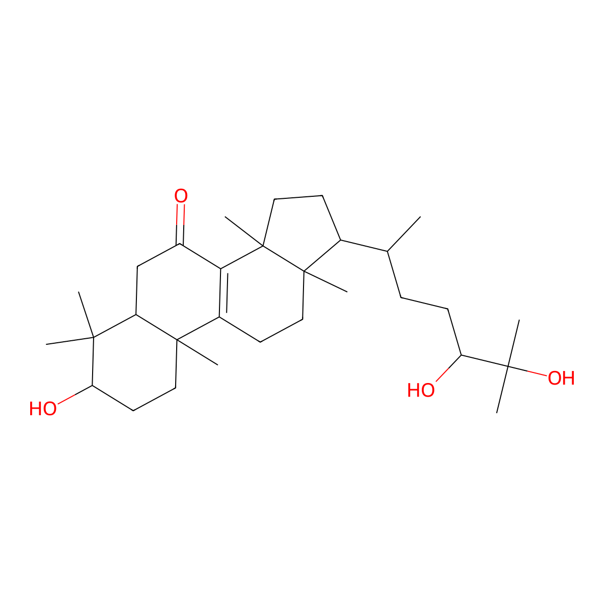 Ganoderitriol M molecular structure, CAS 1265906-35-1