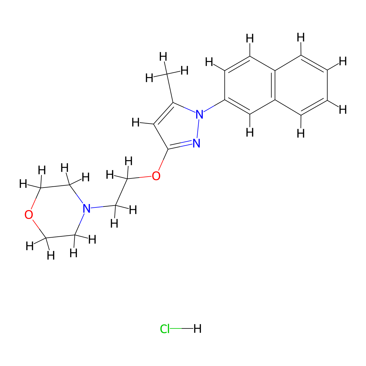 S1RA hydrochloride molecular structure, CAS 1265917-14-3
