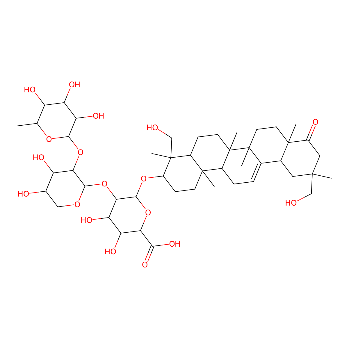Wistariasaponin A molecular structure, CAS 126594-36-3