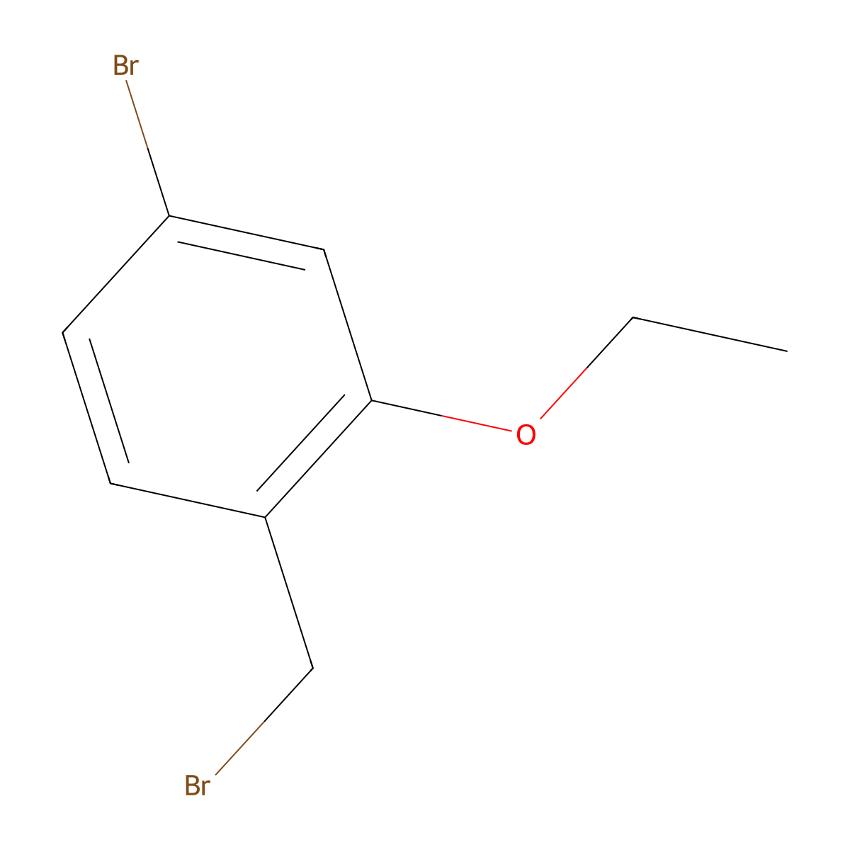 4-Bromo-1-(bromomethyl)-2-ethoxybenzene molecular structure, CAS 1266114-44-6