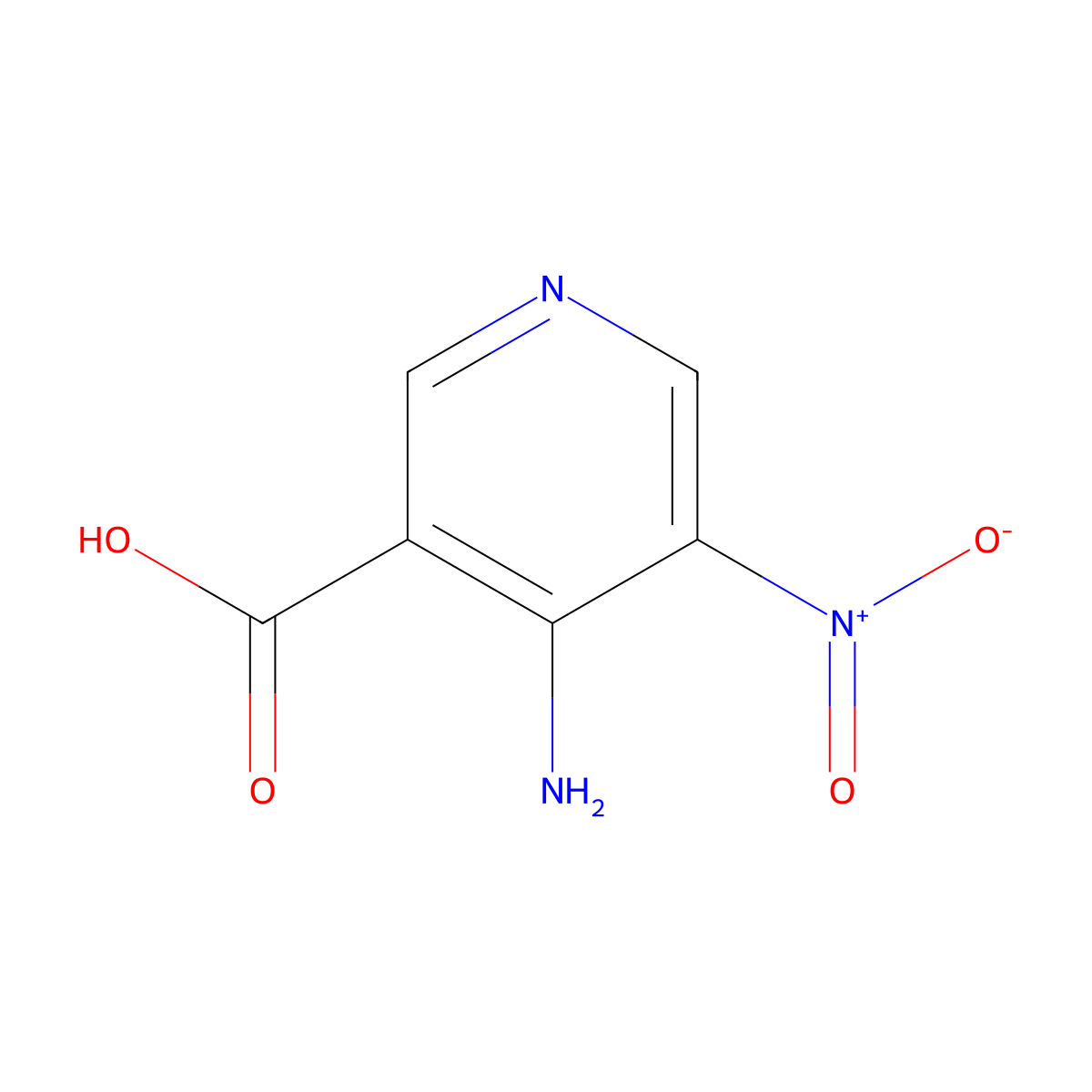 4-Amino-5-nitronicotinic acid molecular structure, CAS 1266114-62-8