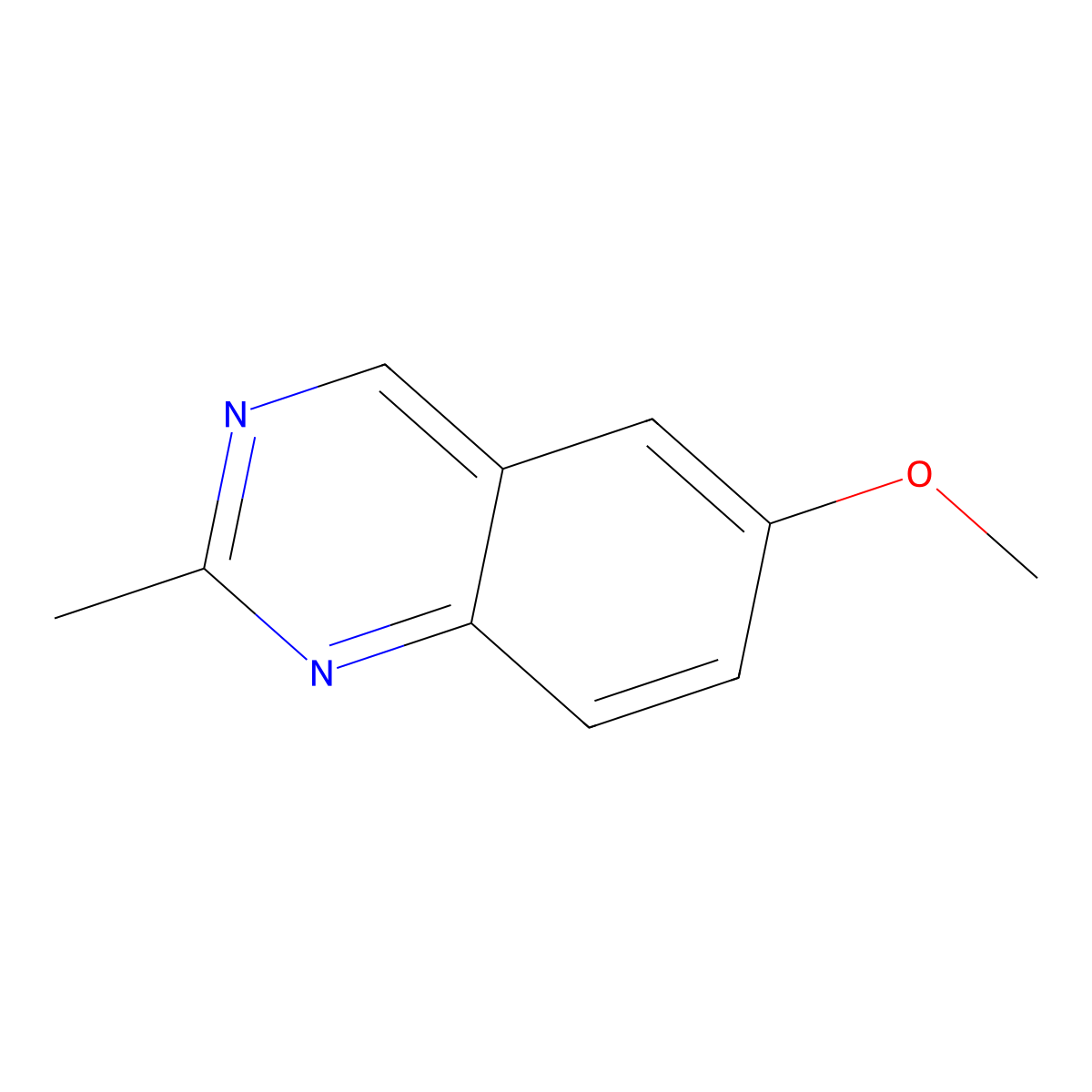 6-Methoxy-2-methylquinazoline molecular structure, CAS 1266119-38-3