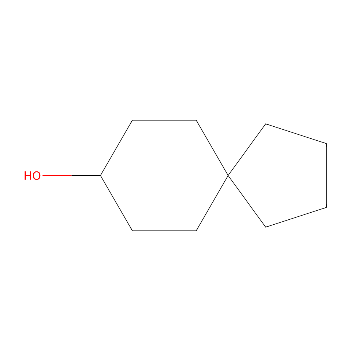 Spiro(4.5)decan-8-ol molecular structure, CAS 1266120-78-8