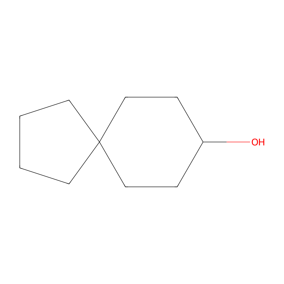 Spiro(4.5)decan-8-ol molecular structure, CAS 1266120-78-8