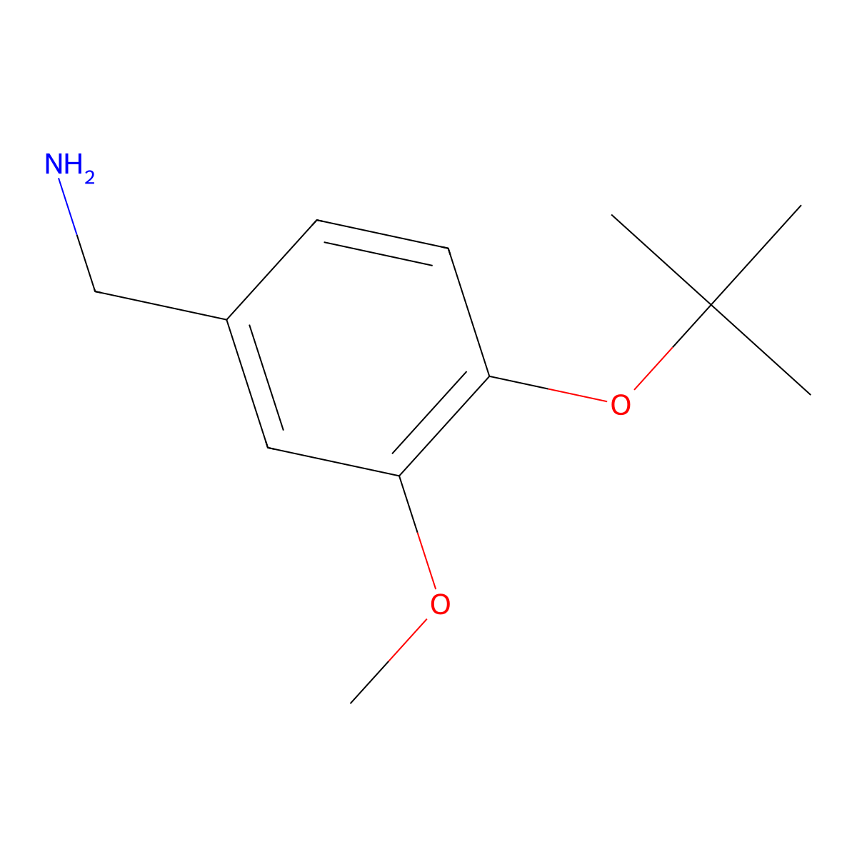 [4-(Tert-butoxy)-3-methoxyphenyl]methanamine molecular structure, CAS 1266149-50-1