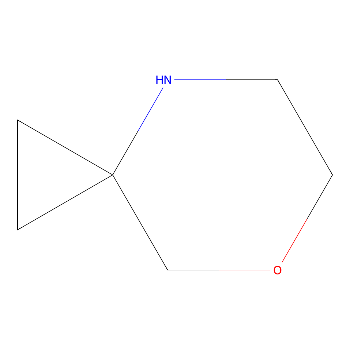 7-Oxa-4-azaspiro[2.5]octane molecular structure, CAS 126616-59-9