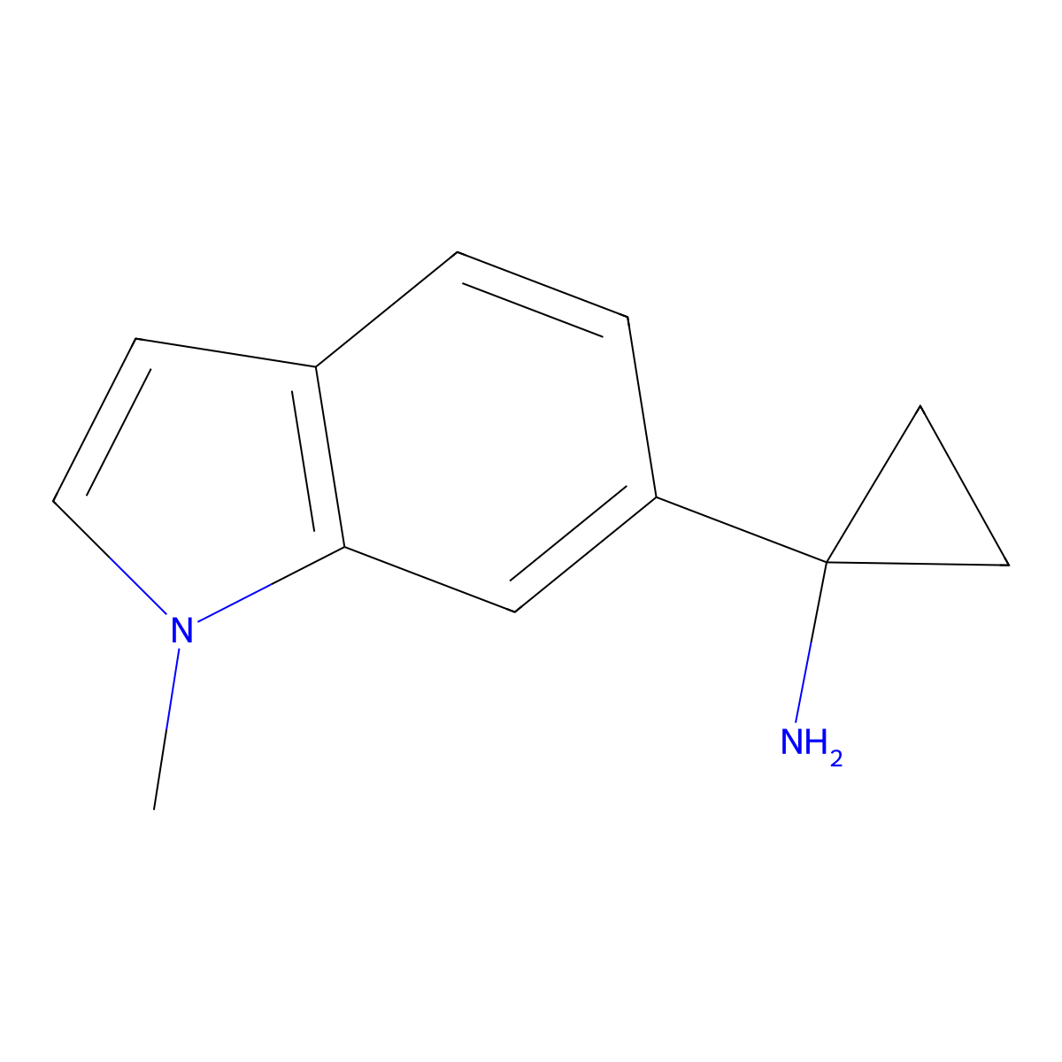 1-(1-Methyl-1h-indol-6-yl)cyclopropan-1-amine molecular structure, CAS 1266169-42-9