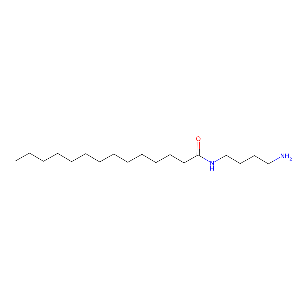 N-(4-Aminobutyl)tetradecanamide molecular structure, CAS 126617-67-2