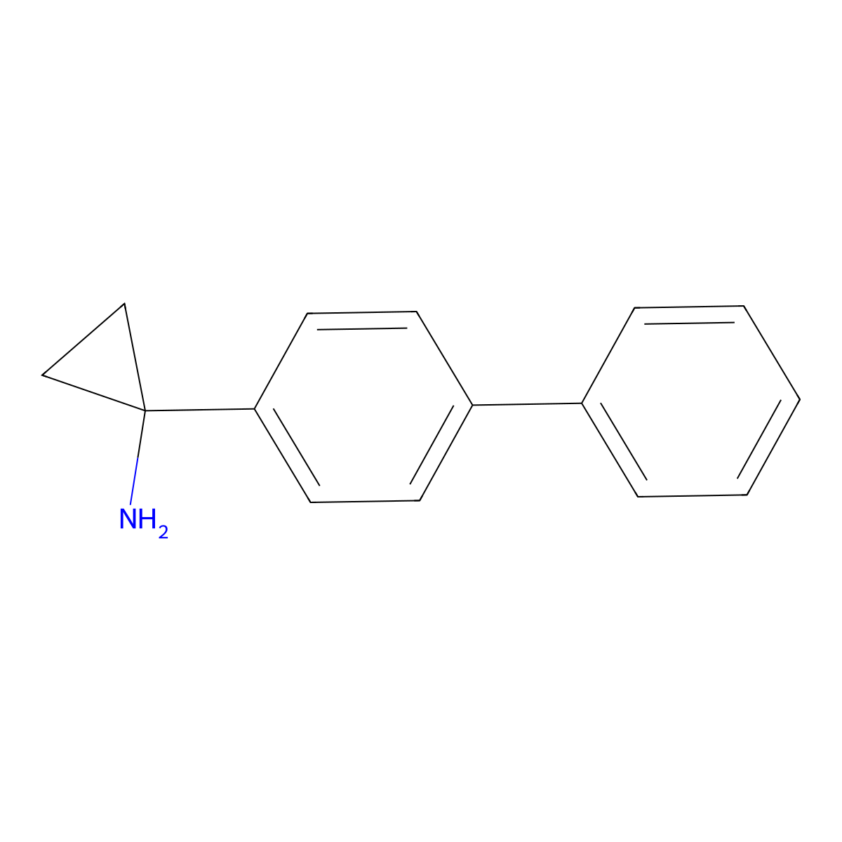1-(4-Biphenylyl)cyclopropanamine molecular structure, CAS 1266177-68-7