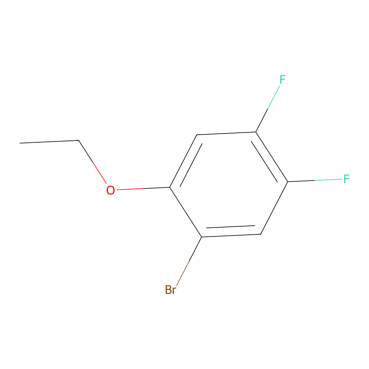1-Bromo-2-ethoxy-4,5-difluorobenzene molecular structure, CAS 1266253-71-7