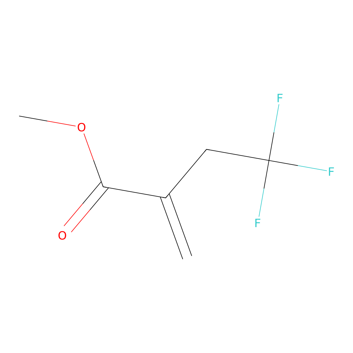 Methyl 4,4,4-trifluoro-2-methylidenebutanoate molecular structure, CAS 1266324-53-1