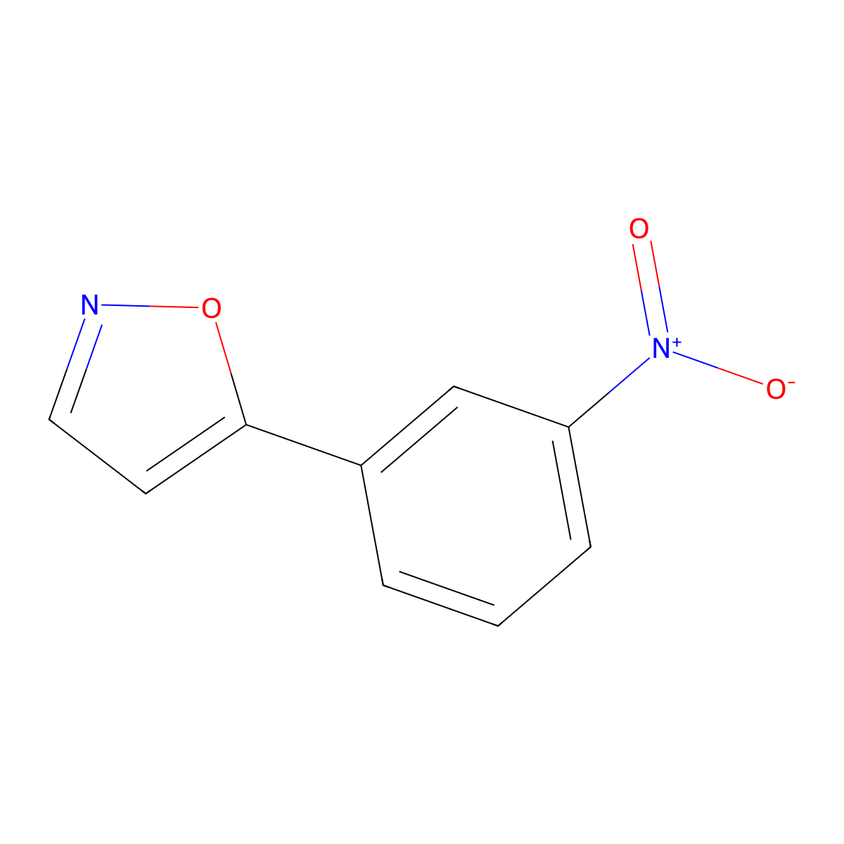 5-(3-Nitrophenyl)isoxazole molecular structure, CAS 126633-02-1