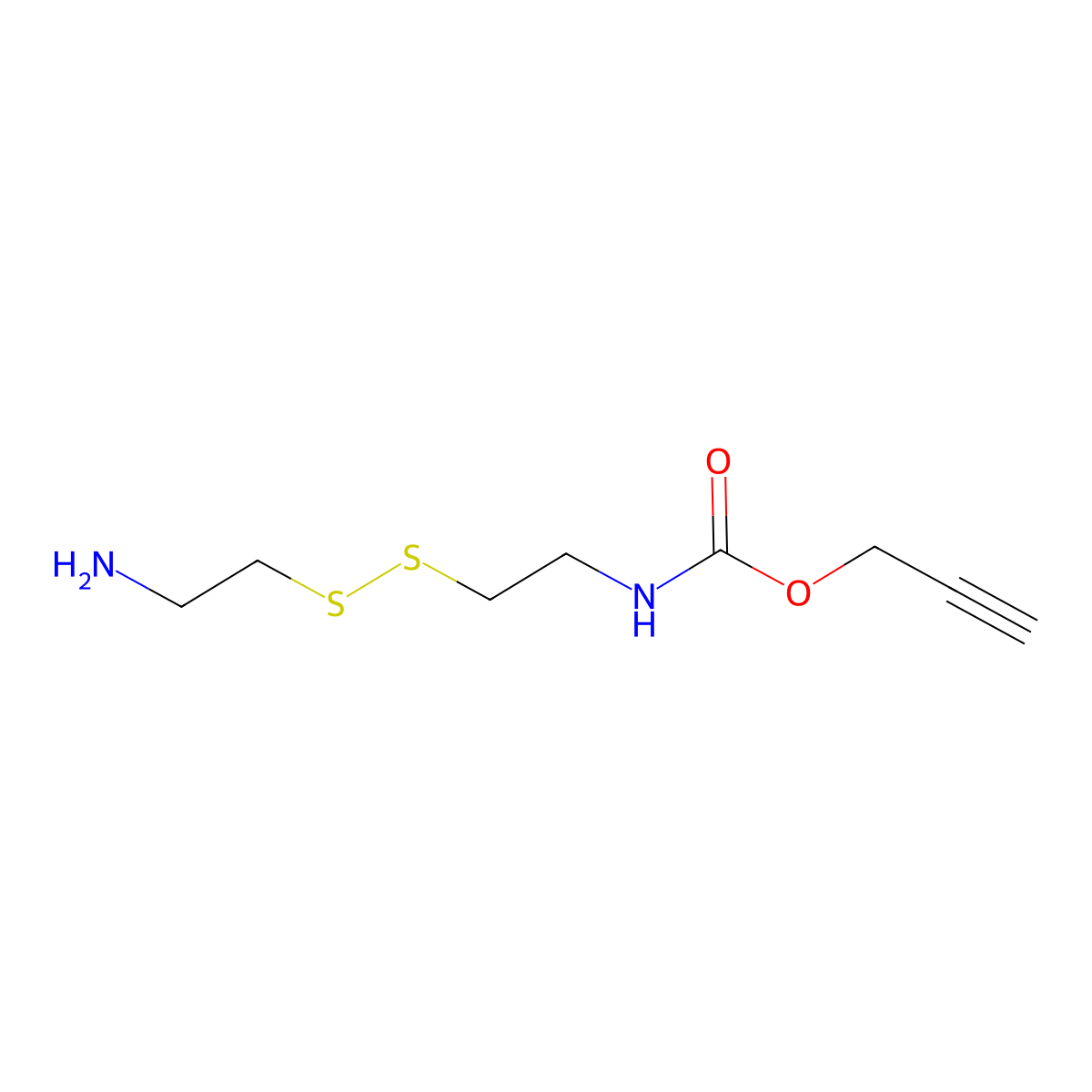 Poc-Cystamine molecular structure, CAS 1266354-28-2