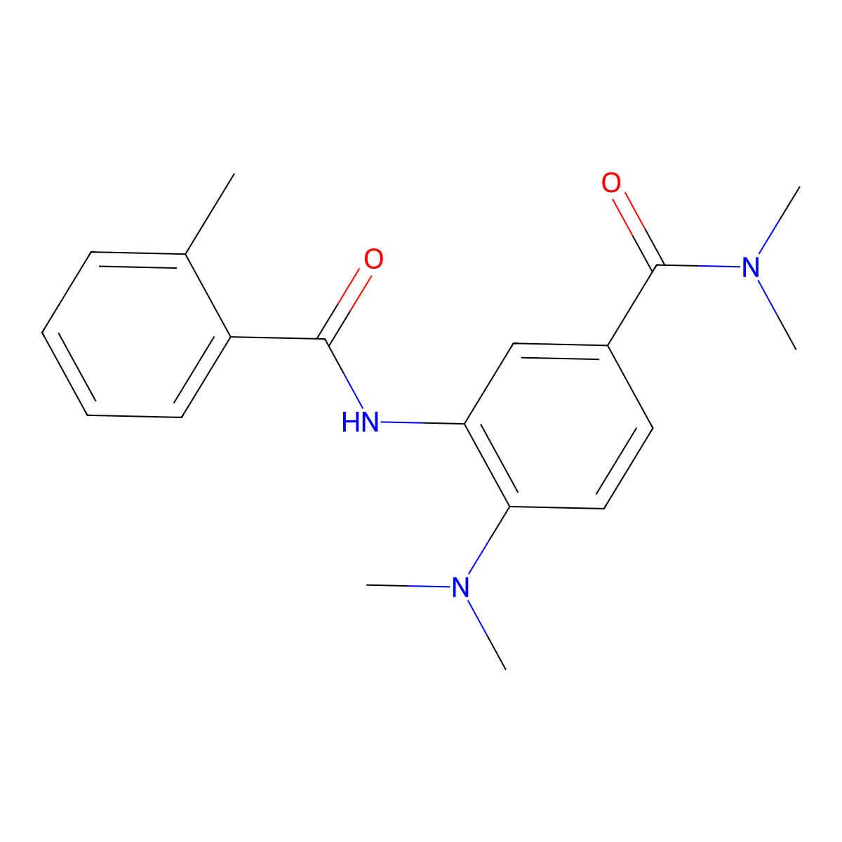 4-(dimethylamino)-N,N-dimethyl-3-[(2-methylbenzoyl)amino]benzamide molecular structure, CAS 1266372-50-2