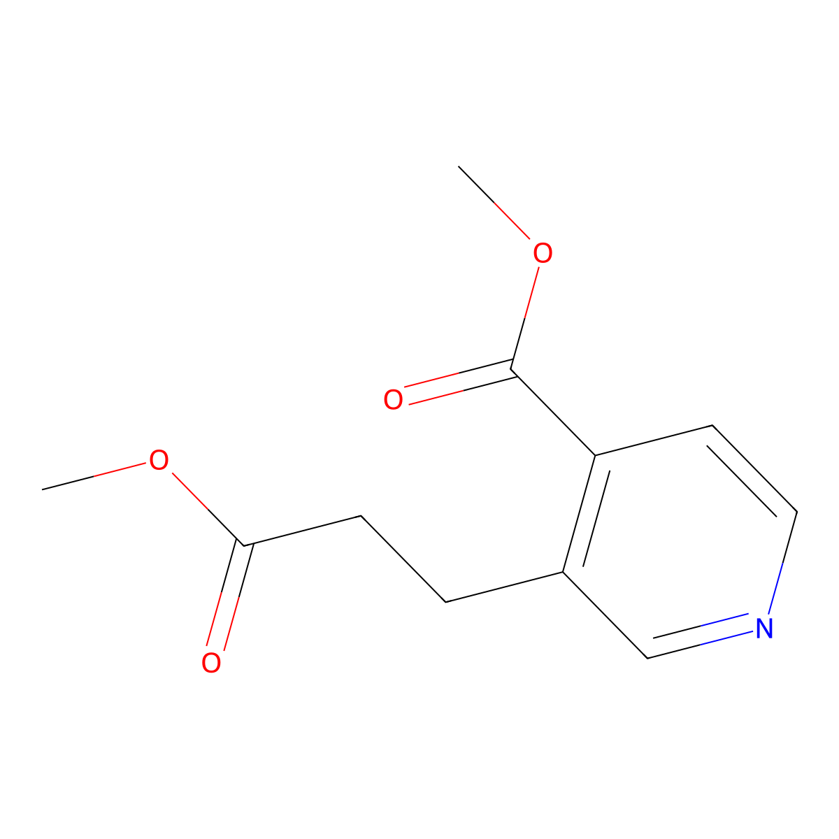 Methyl 3-(3-Methoxy-3-oxopropyl)isonicotinate molecular structure, CAS 1266374-29-1