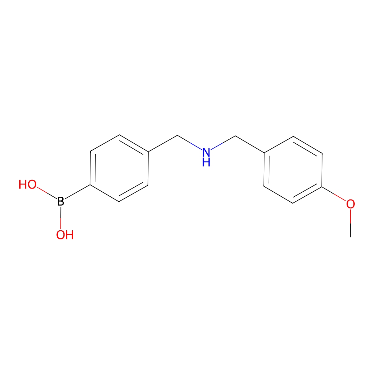 (4-(((4-Methoxybenzyl)amino)methyl)phenyl)boronic acid molecular structure, CAS 1266376-06-0