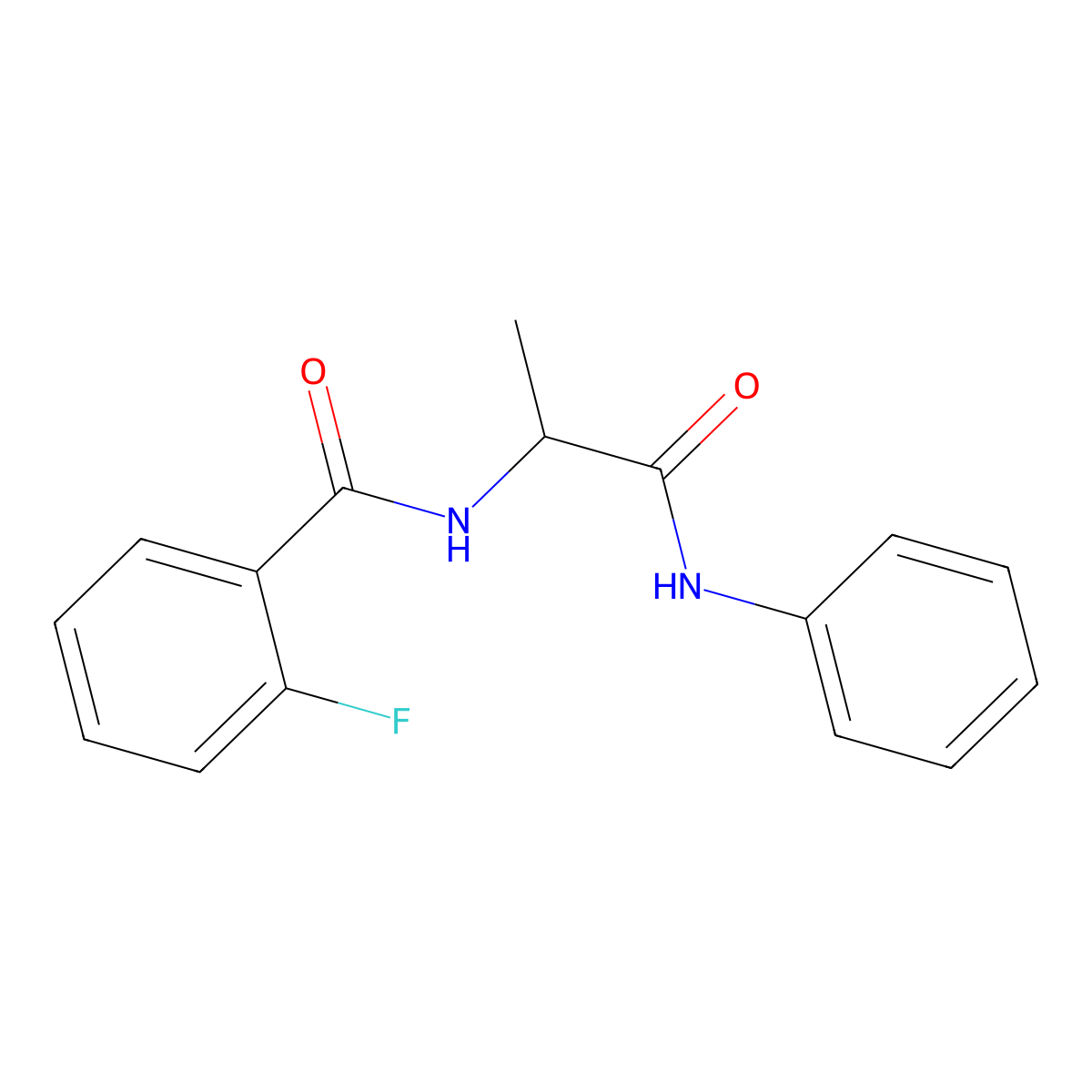 2-fluoro-N-[1-oxo-1-(phenylamino)propan-2-yl]benzamide molecular structure, CAS 1266376-30-0