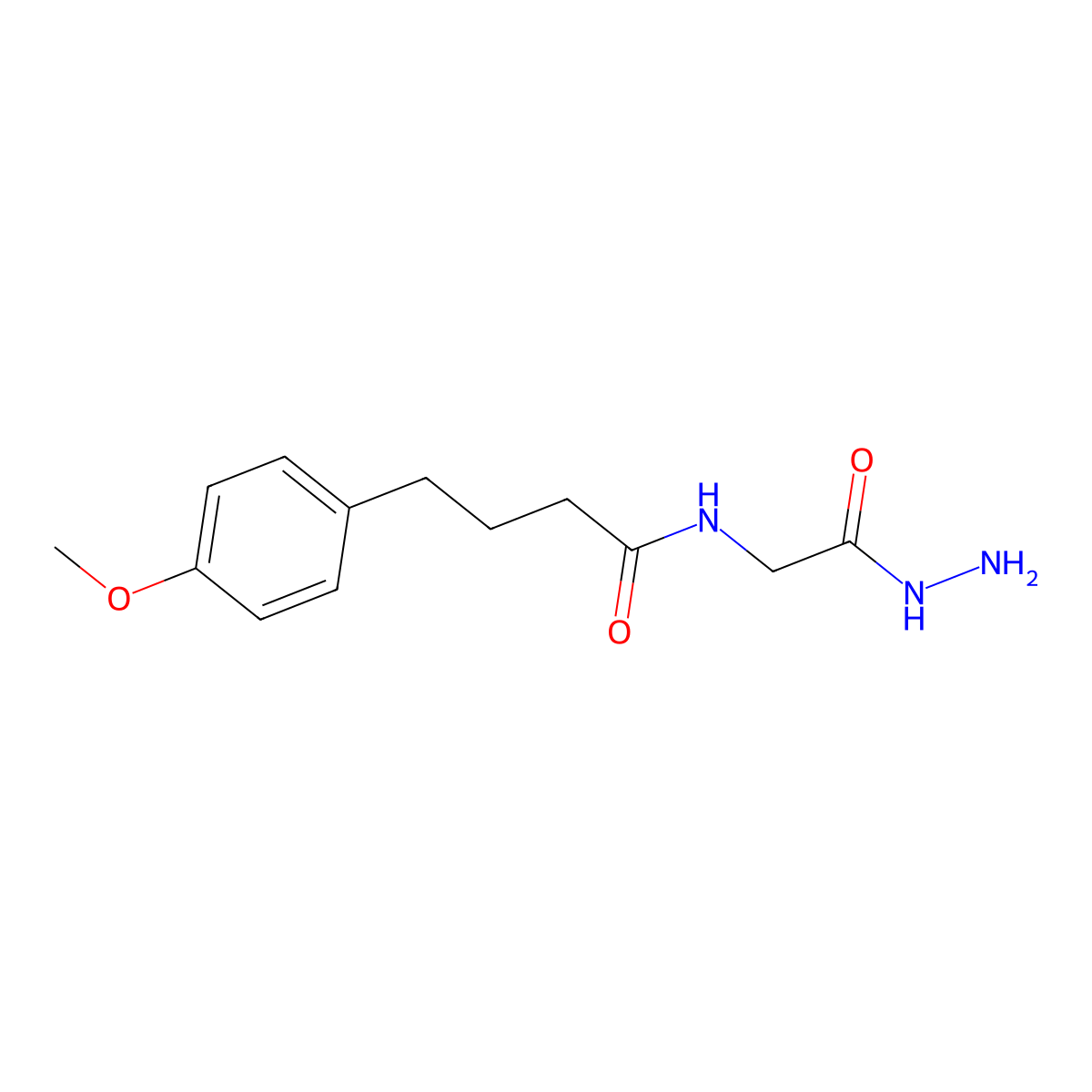 N-(2-hydrazino-2-oxoethyl)-4-(4-methoxyphenyl)butanamide molecular structure, CAS 1266376-75-3
