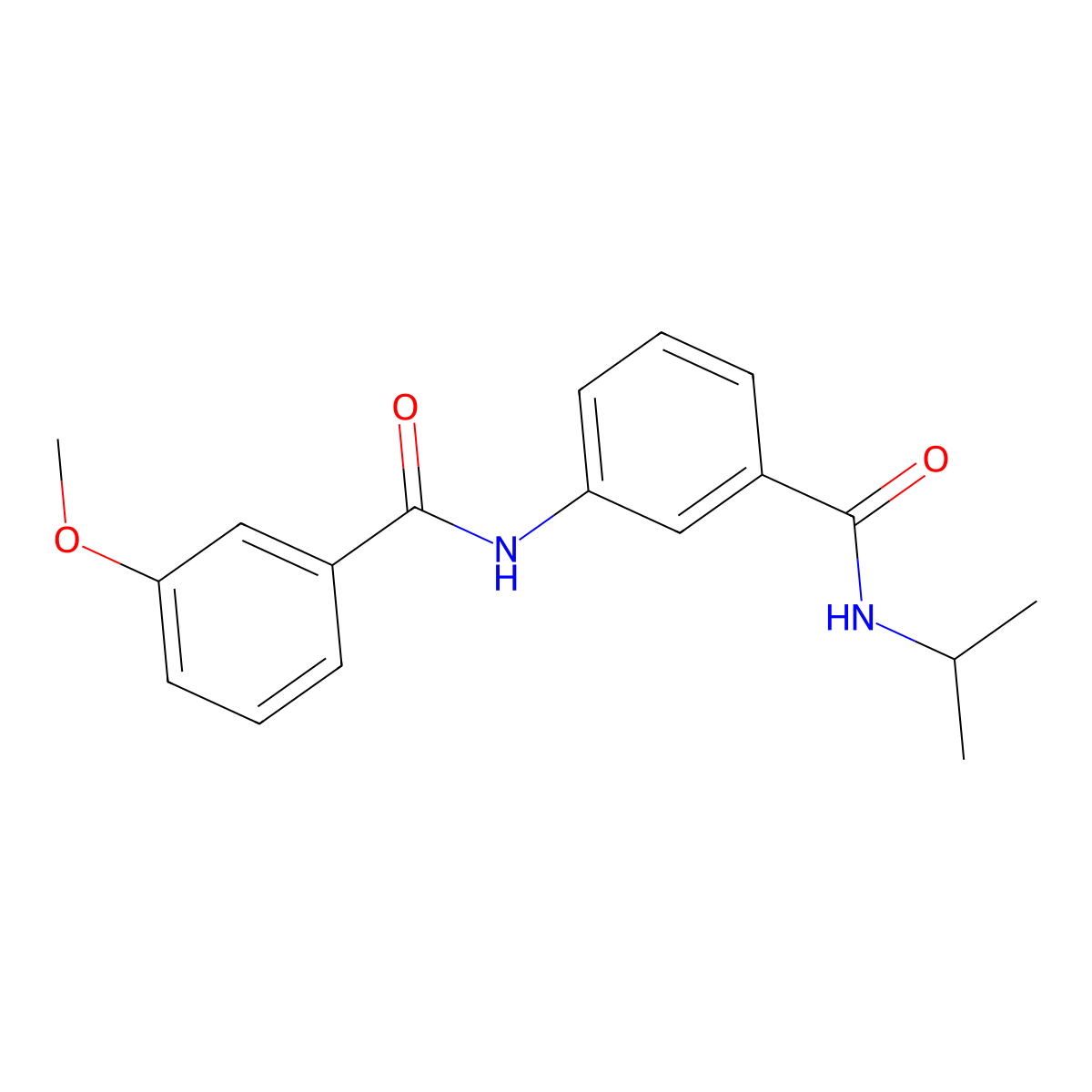 3-[(3-methoxybenzoyl)amino]-N-propan-2-ylbenzamide molecular structure, CAS 1266379-80-9