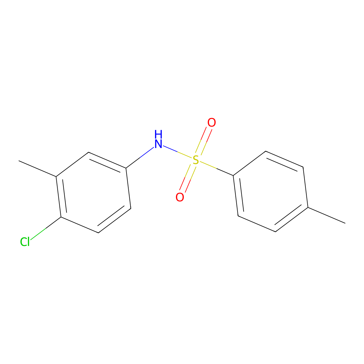 N-(4-chloro-3-methylphenyl)-4-methyl-benzenesulfonamide molecular structure, CAS 1266384-47-7