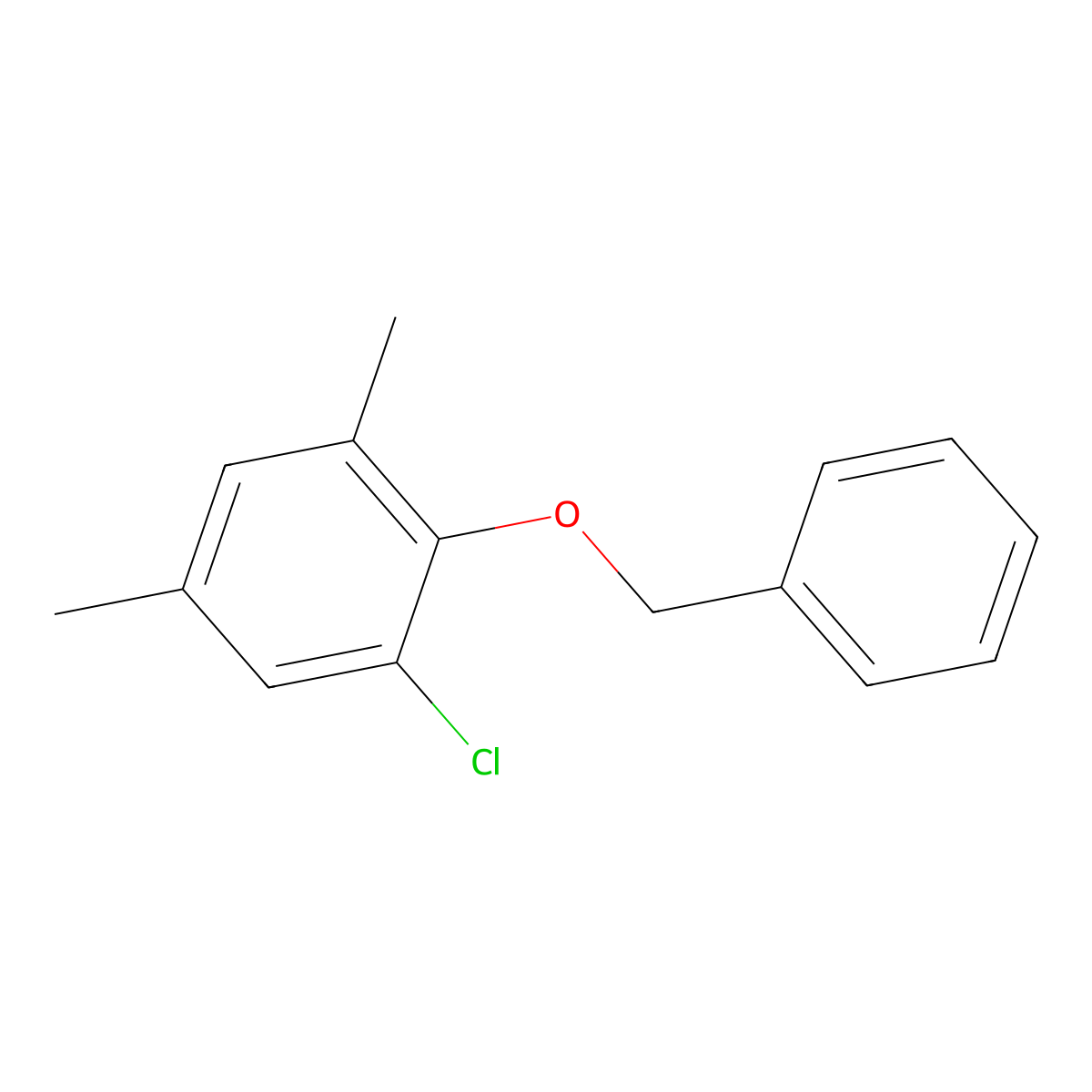 2-(Benzyloxy)-1-chloro-3,5-dimethylbenzene molecular structure, CAS 1266406-64-7