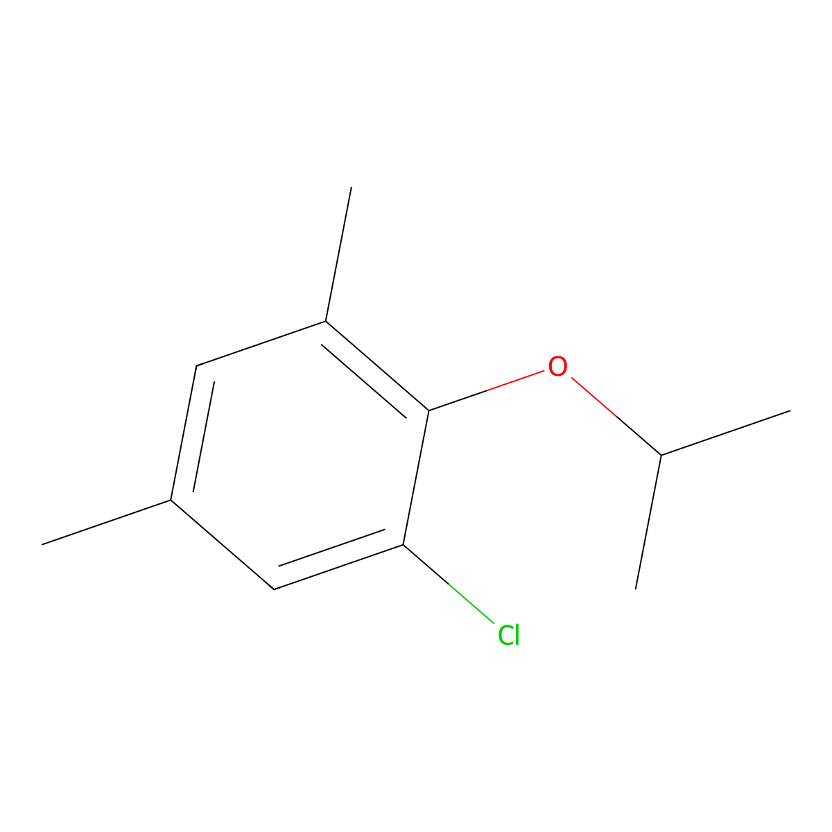 1-Chloro-2-isopropoxy-3,5-dimethylbenzene molecular structure, CAS 1266457-29-7