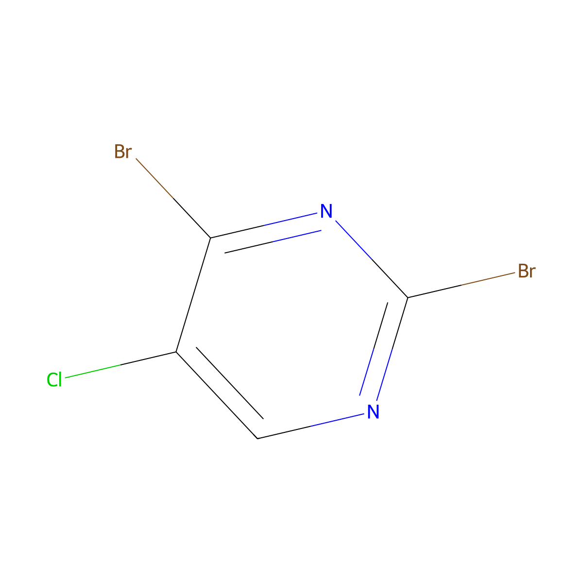 2,4-Dibromo-5-chloropyrimidine molecular structure, CAS 1266480-96-9