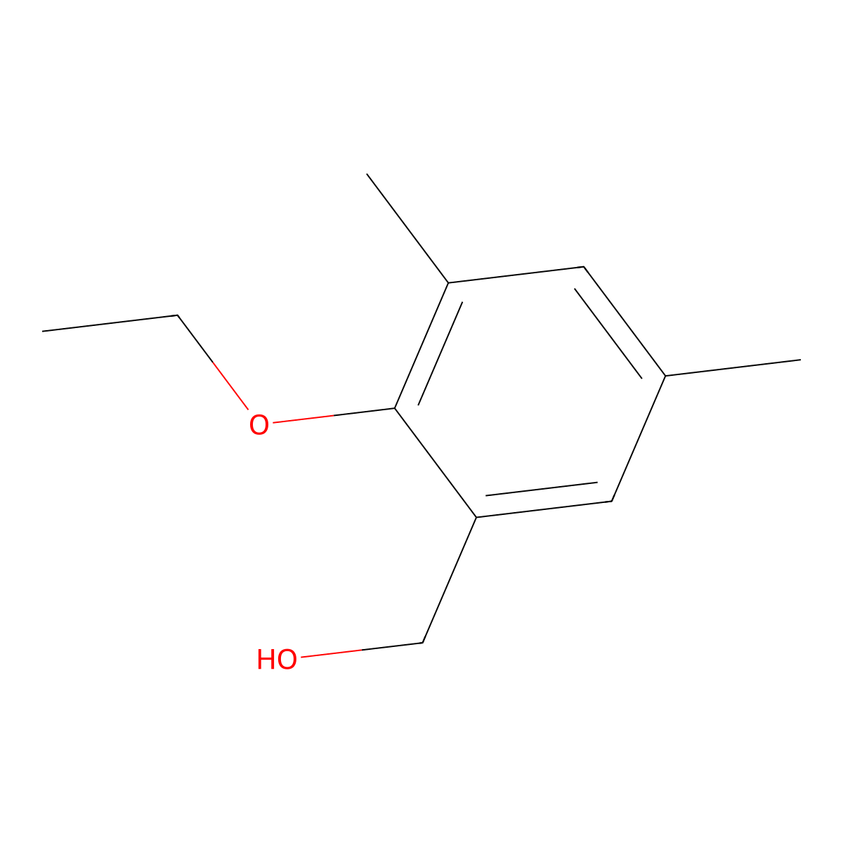(2-Ethoxy-3,5-dimethylphenyl)methanol molecular structure, CAS 1266482-66-9