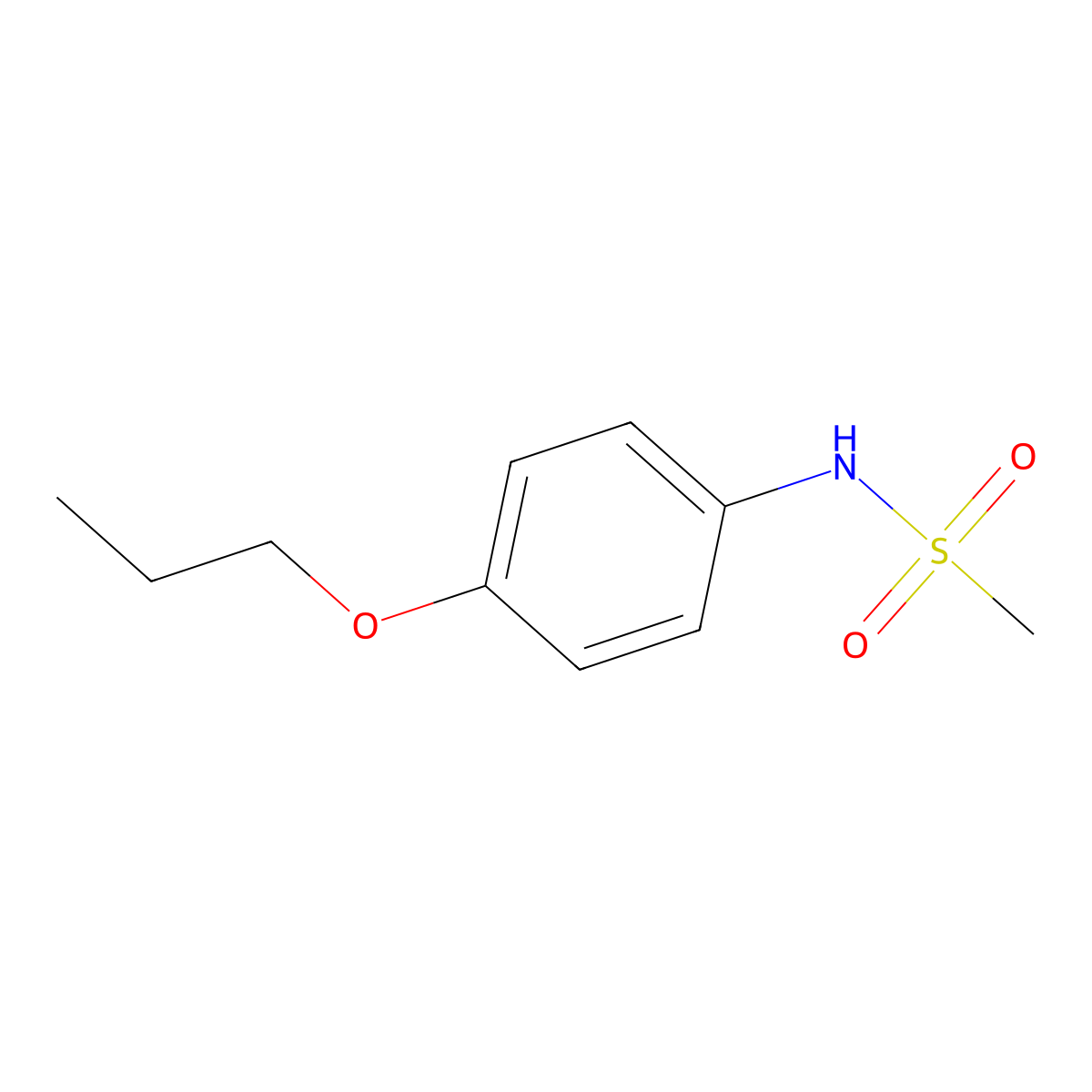 N-(4-propoxyphenyl)methanesulfonamide molecular structure, CAS 1266530-05-5