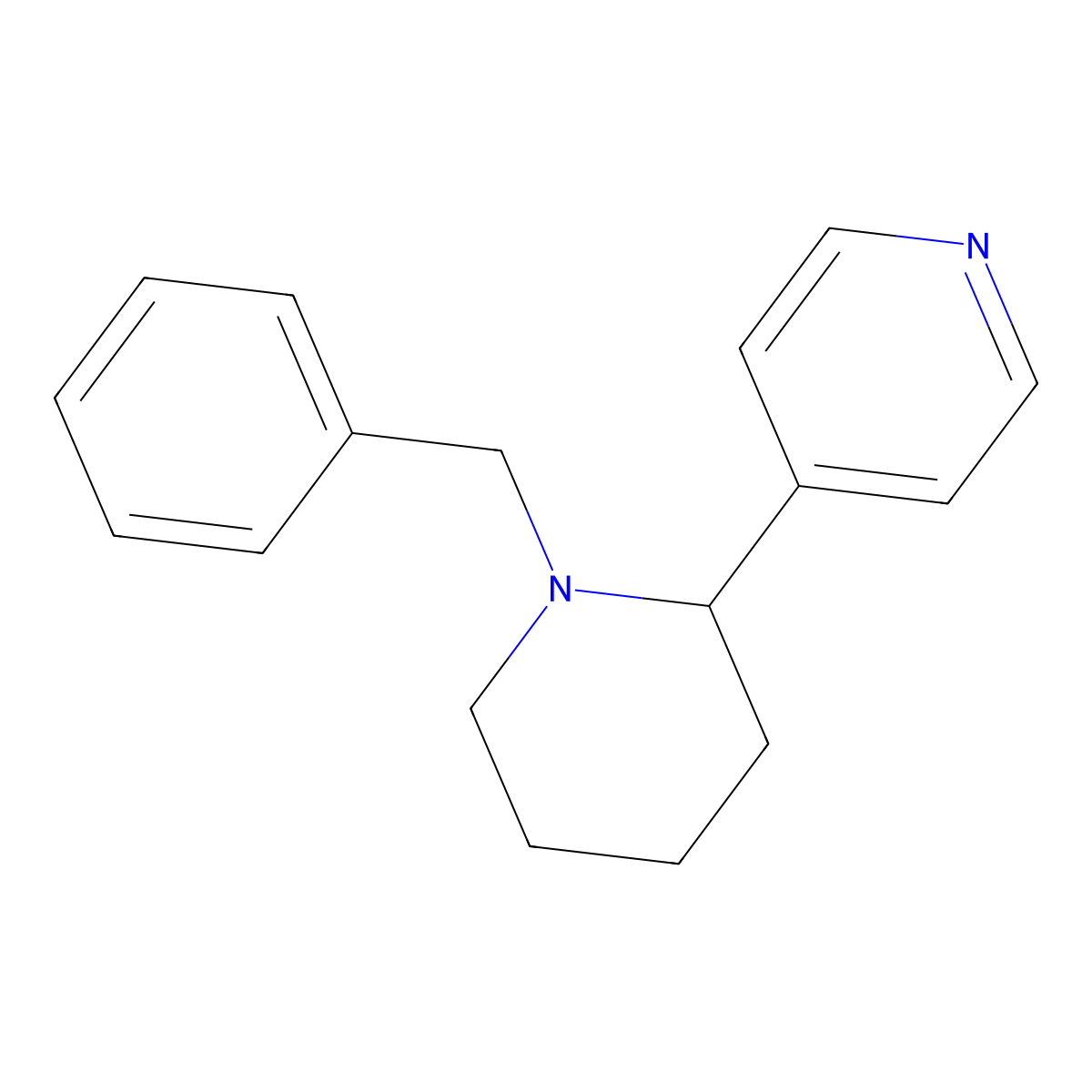 4-(1-Benzylpiperidin-2-yl)pyridine molecular structure, CAS 1266573-03-8
