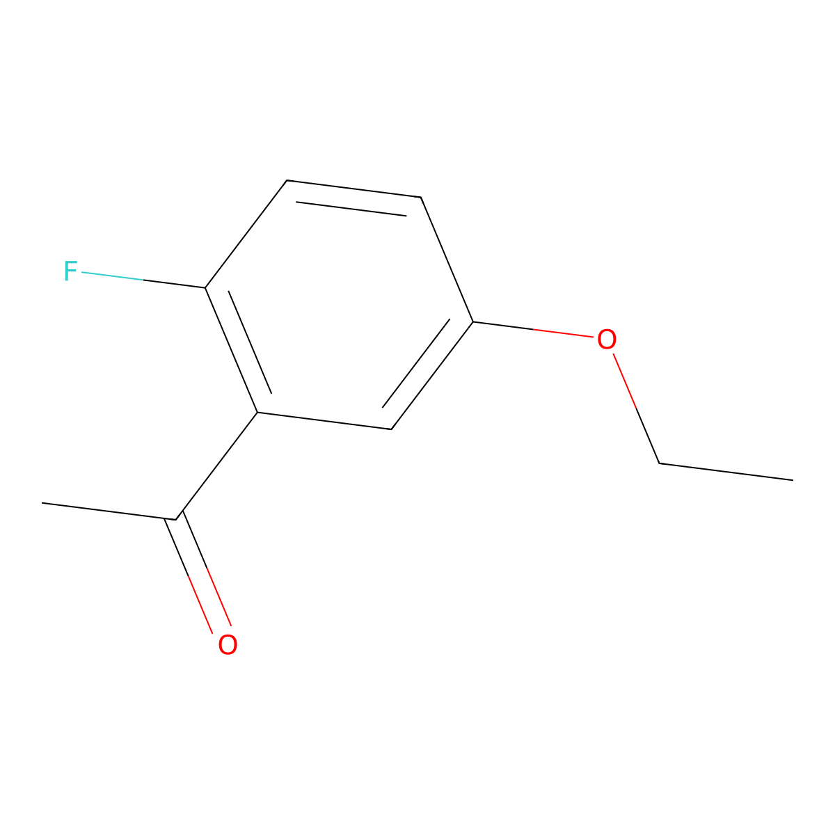 1-(5-Ethoxy-2-fluorophenyl)ethanone molecular structure, CAS 1266581-00-3