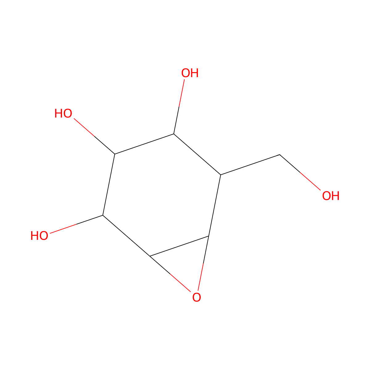 (+)-Cyclophellitol molecular structure, CAS 126661-83-4