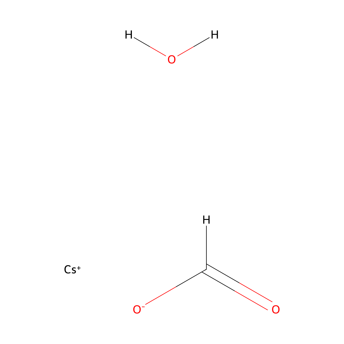 Cesium Formate Hydrate molecular structure, CAS 1266615-84-2
