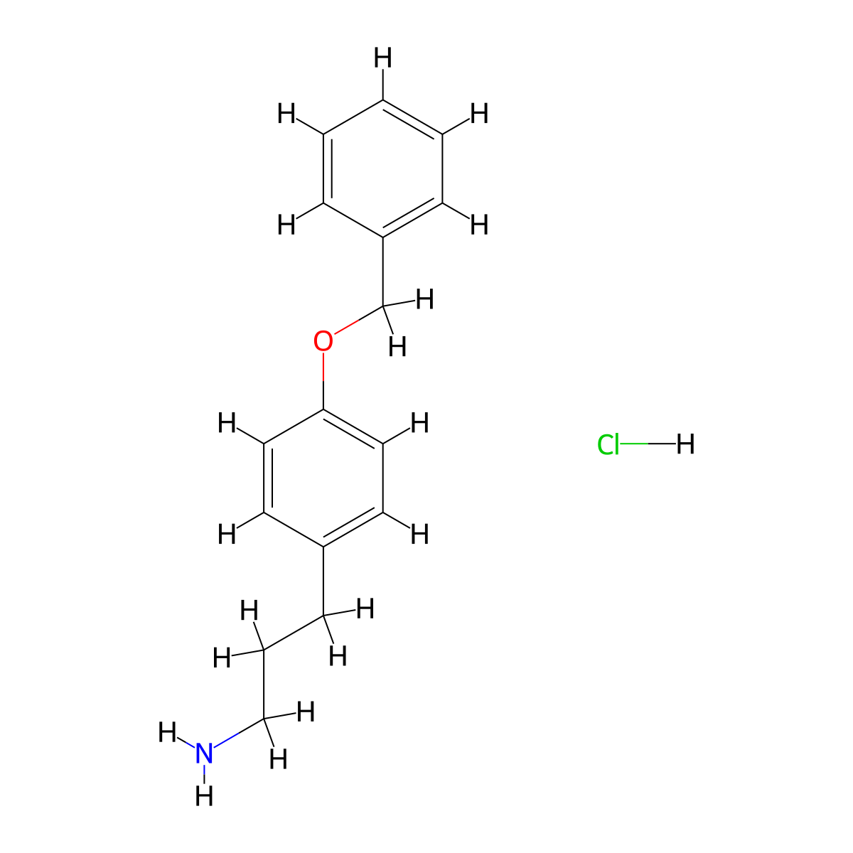 3-[4-(Benzyloxy)phenyl]propan-1-amine hydrochloride molecular structure, CAS 1266686-38-7