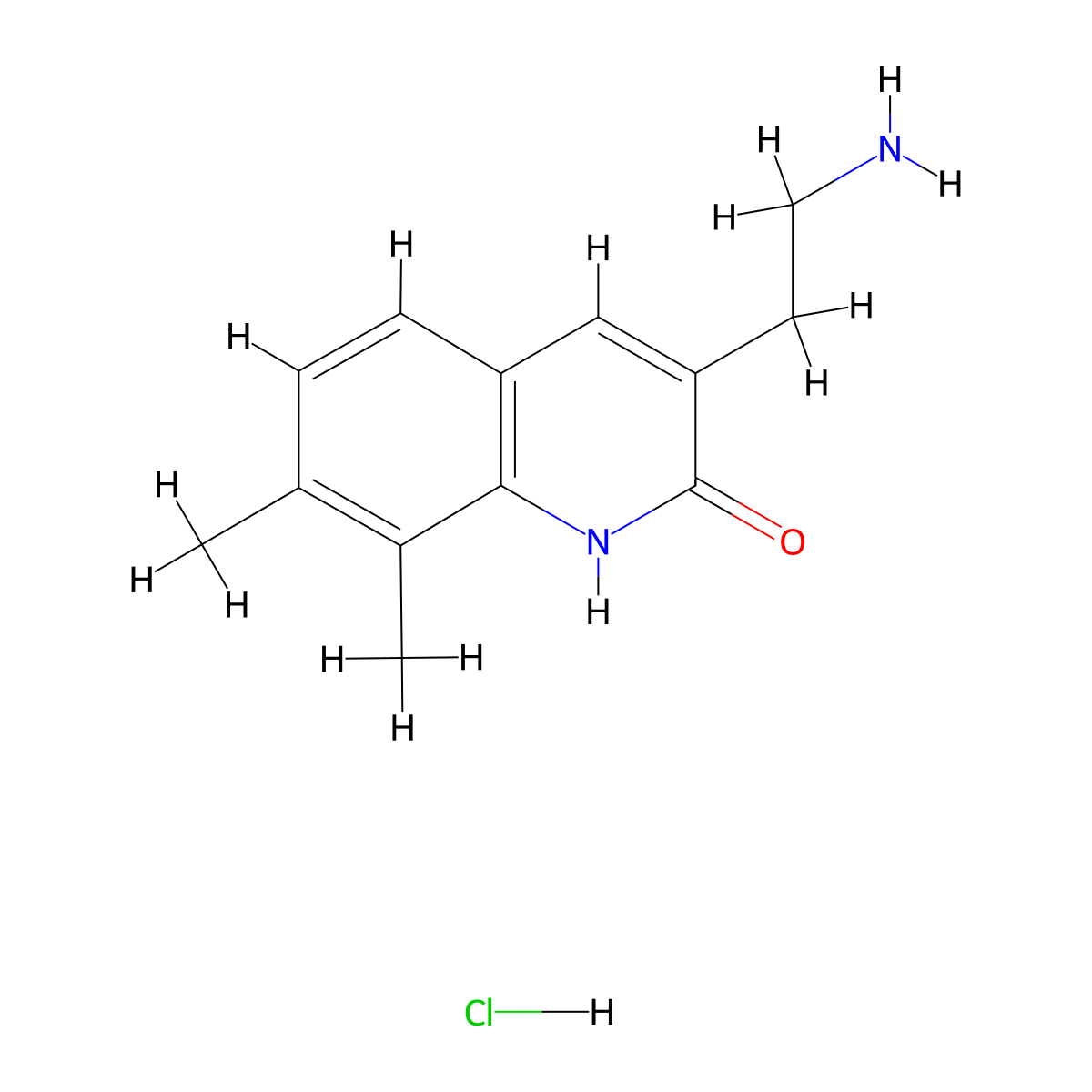 3-(2-Aminoethyl)-7,8-dimethyl-1,2-dihydroquinolin-2-one hydrochloride molecular structure, CAS 1266686-95-6