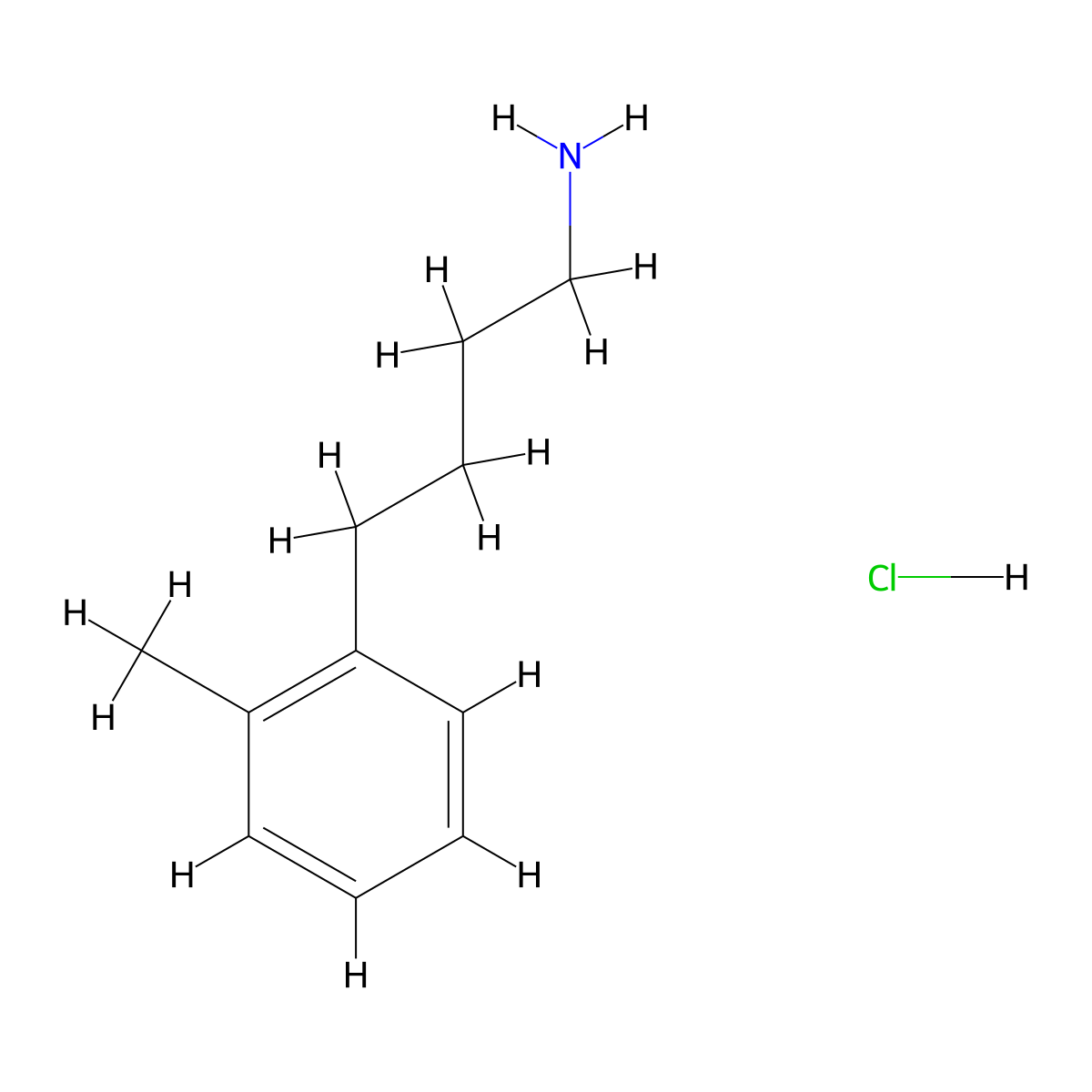4-(2-Methylphenyl)butan-1-amine hydrochloride molecular structure, CAS 1266691-79-5