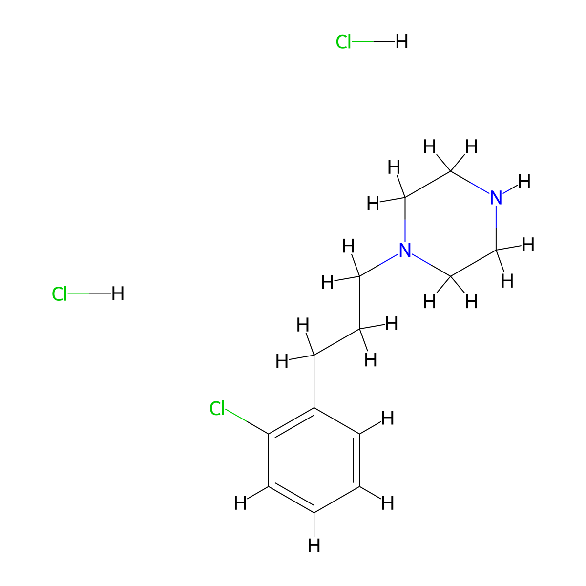 1-[3-(2-Chlorophenyl)propyl]piperazine dihydrochloride molecular structure, CAS 1266691-83-1
