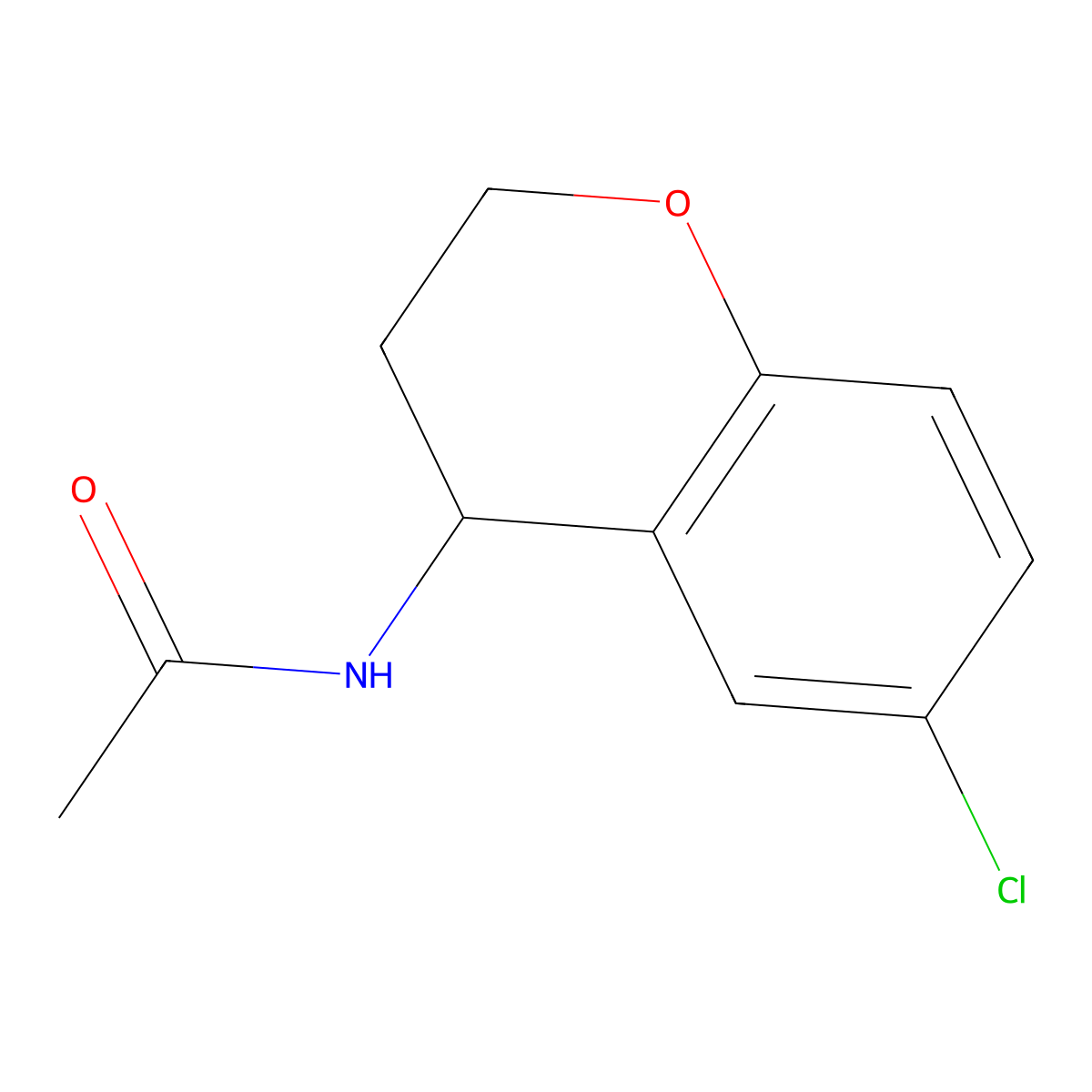 N-(6-chlorochroman-4-yl)acetamide molecular structure, CAS 1266693-28-0