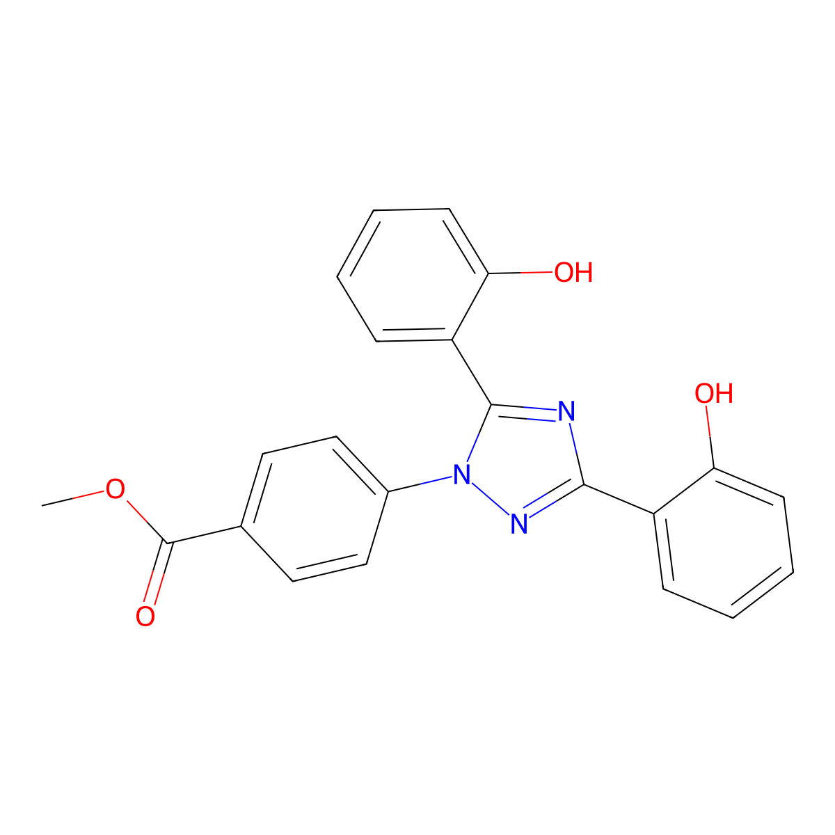 Deferasirox Methyl Ester molecular structure, CAS 1266741-05-2