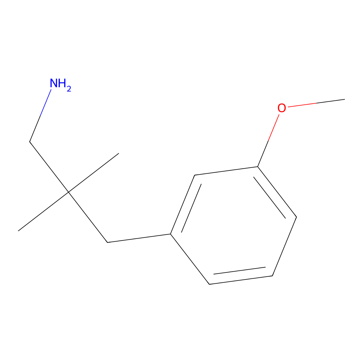 3-(3-Methoxyphenyl)-2,2-dimethylpropan-1-amine molecular structure, CAS 1266742-75-9