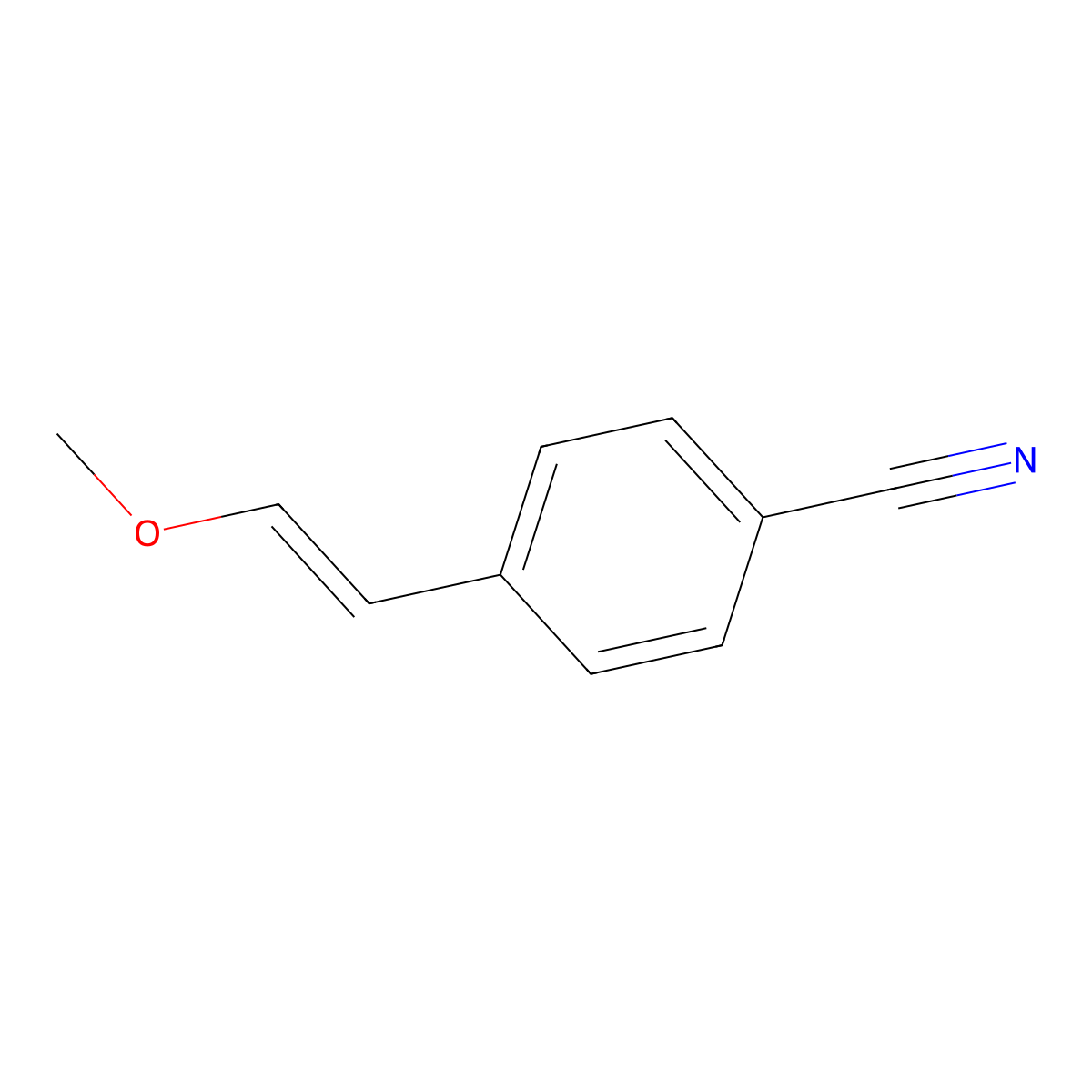 4-(2-Methoxyethenyl)benzonitrile molecular structure, CAS 126675-96-5