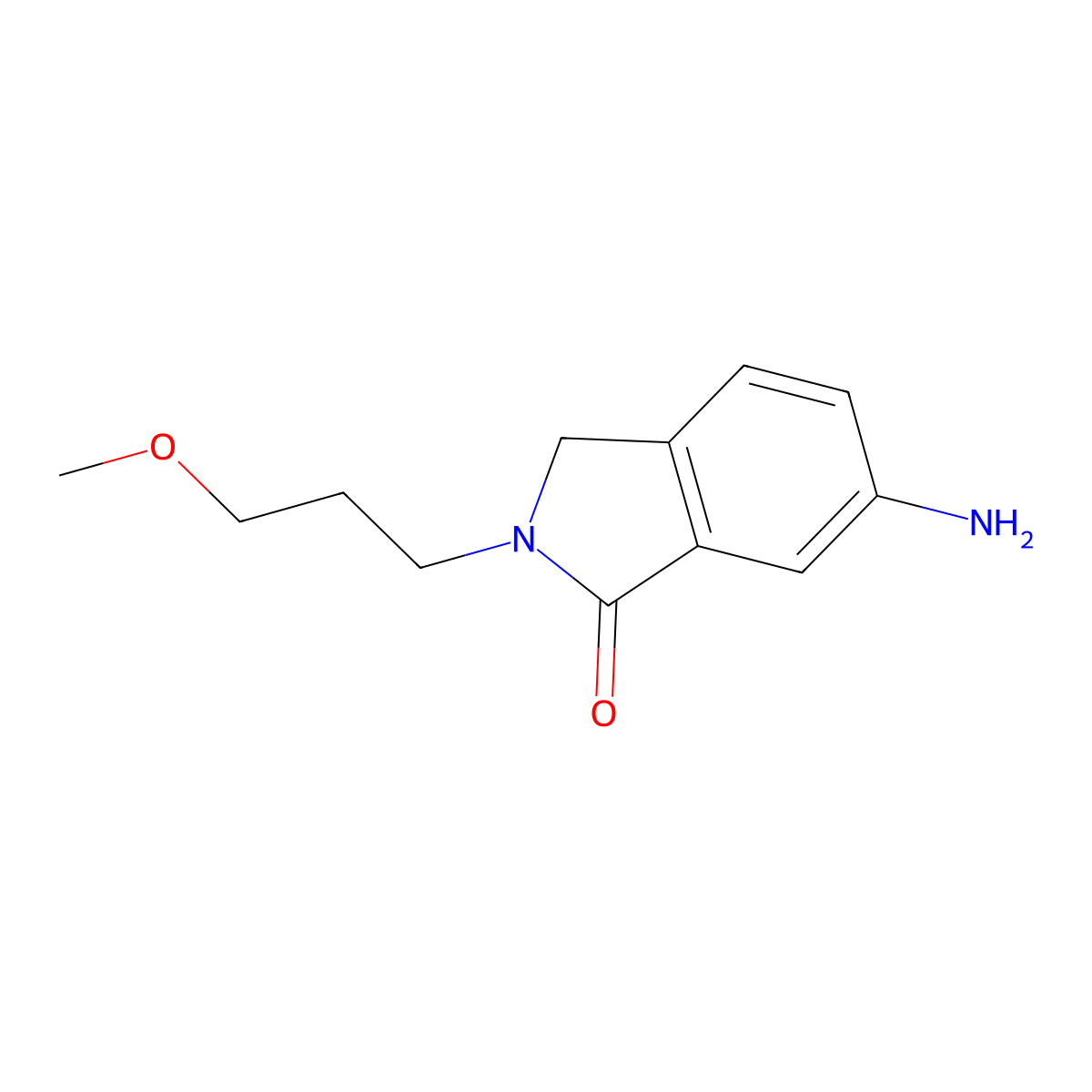 6-Amino-2-(3-methoxypropyl)-2,3-dihydro-1h-isoindol-1-one molecular structure, CAS 1266778-82-8