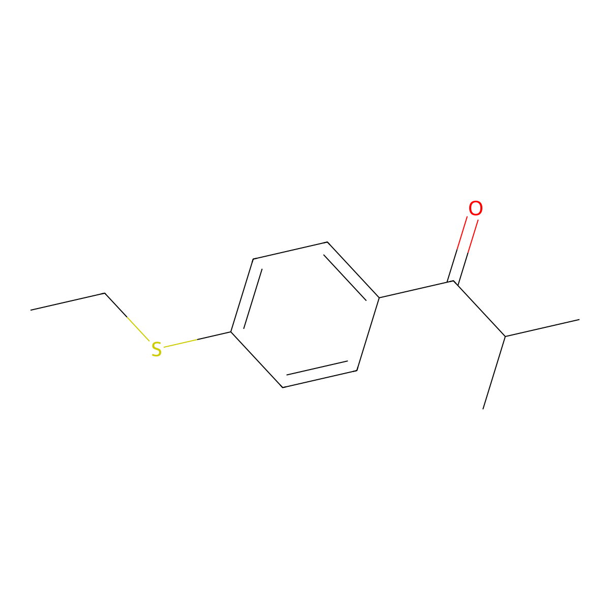 1-[4-(Ethylthio)phenyl]-2-methyl-propan-1-one molecular structure, CAS 1266780-93-1