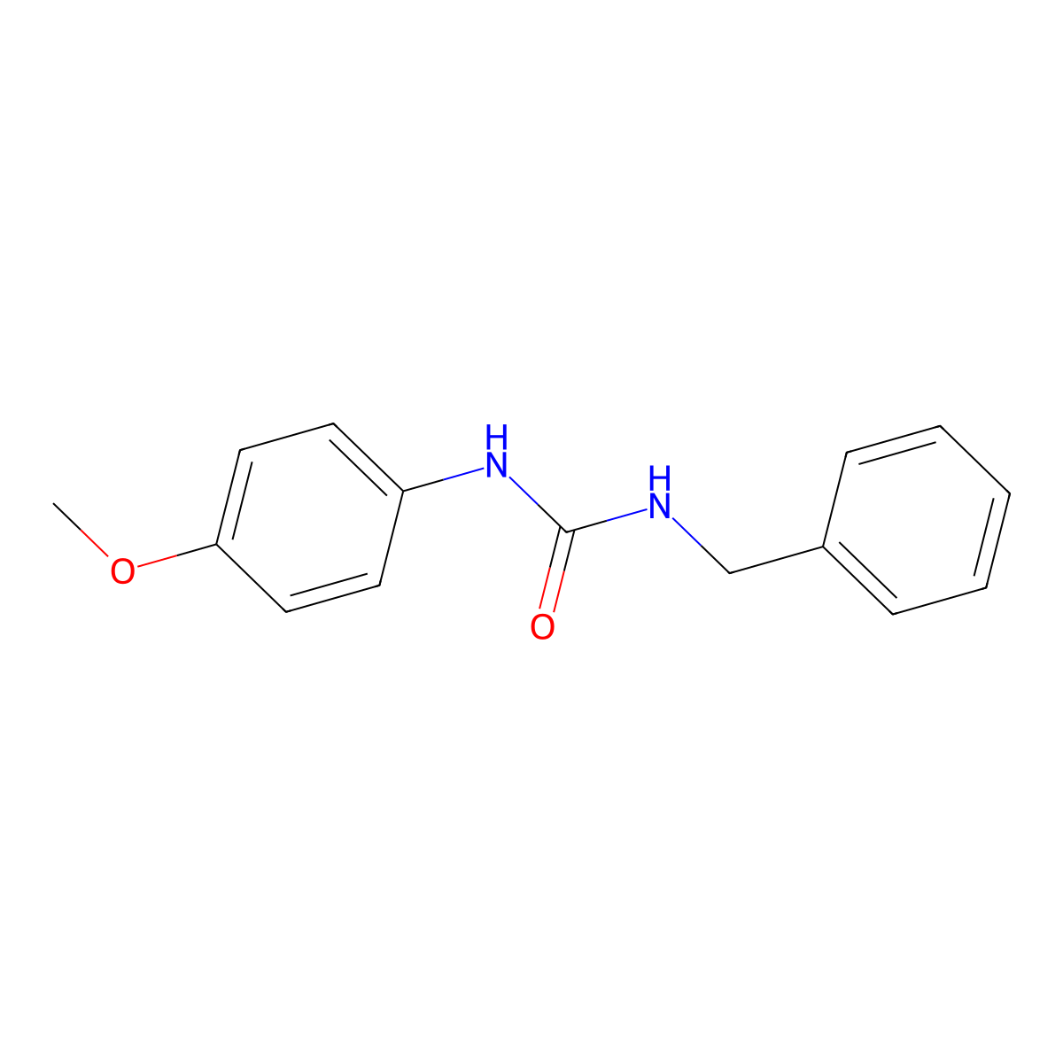 1-(P-Anisyl)-3-benzylurea molecular structure, CAS 126679-87-6