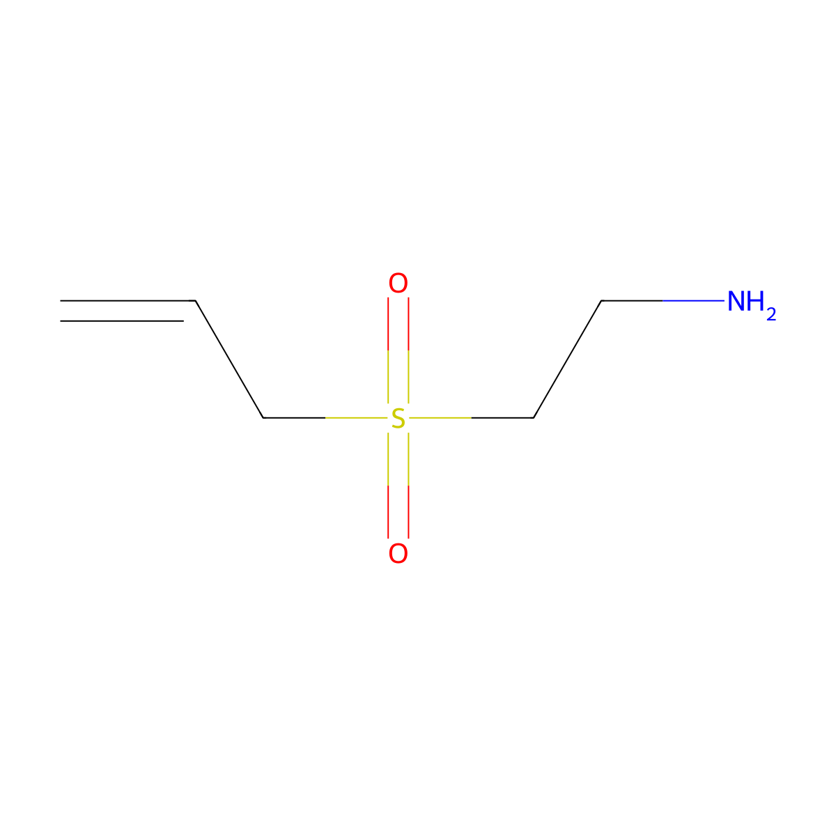 3-(2-Aminoethanesulfonyl)prop-1-ene molecular structure, CAS 1266802-51-0